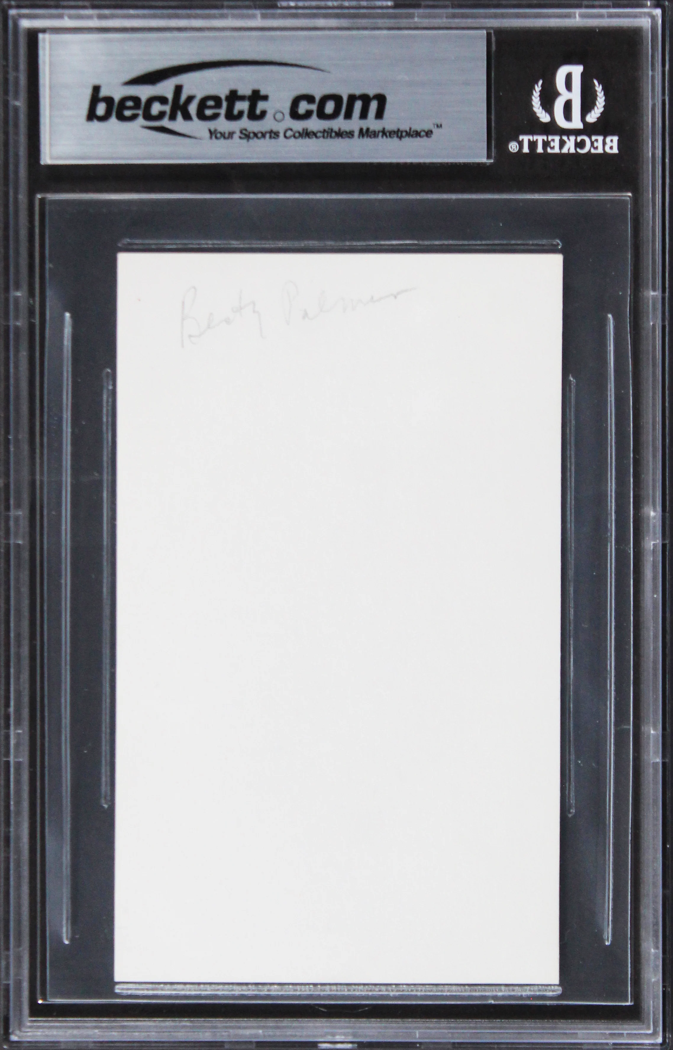 Betsy Palmer Friday The 13th Authentic Signed 3x5 Index Card BAS Slabbed - Image 3