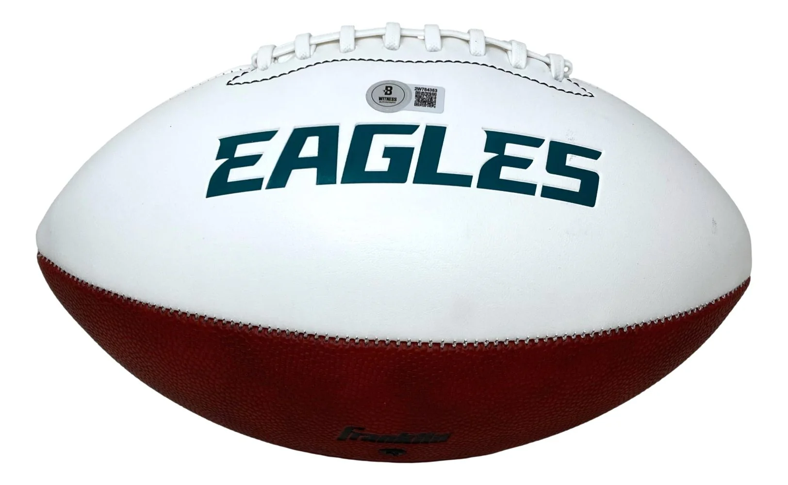 Big Dom DiSandro Signed Philadelphia Eagles Logo Football SB LII LIX Champs BAS - Image 2