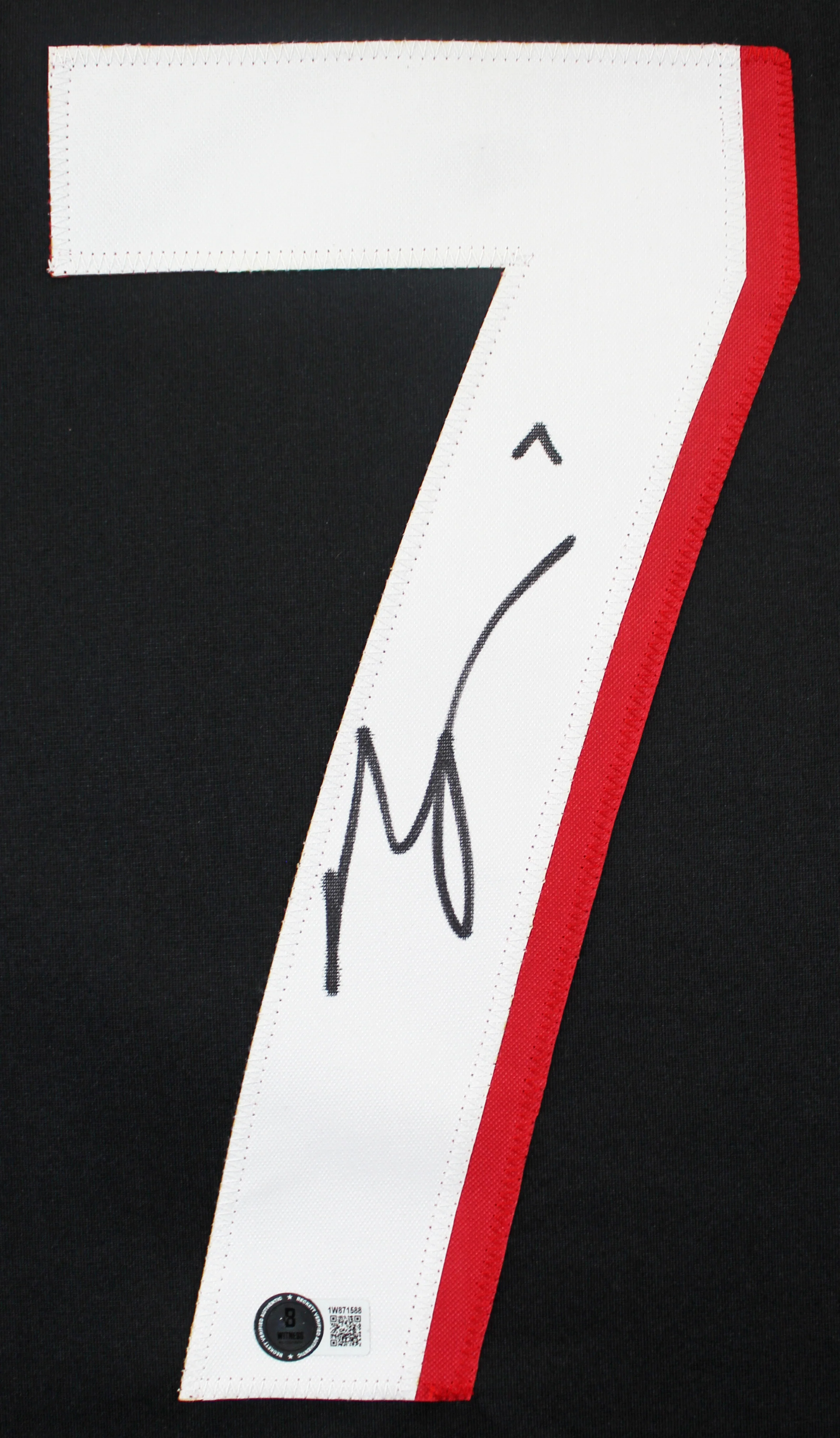 Bijan Robinson Authentic Signed Black Pro Style Jersey Autographed BAS - Image 3