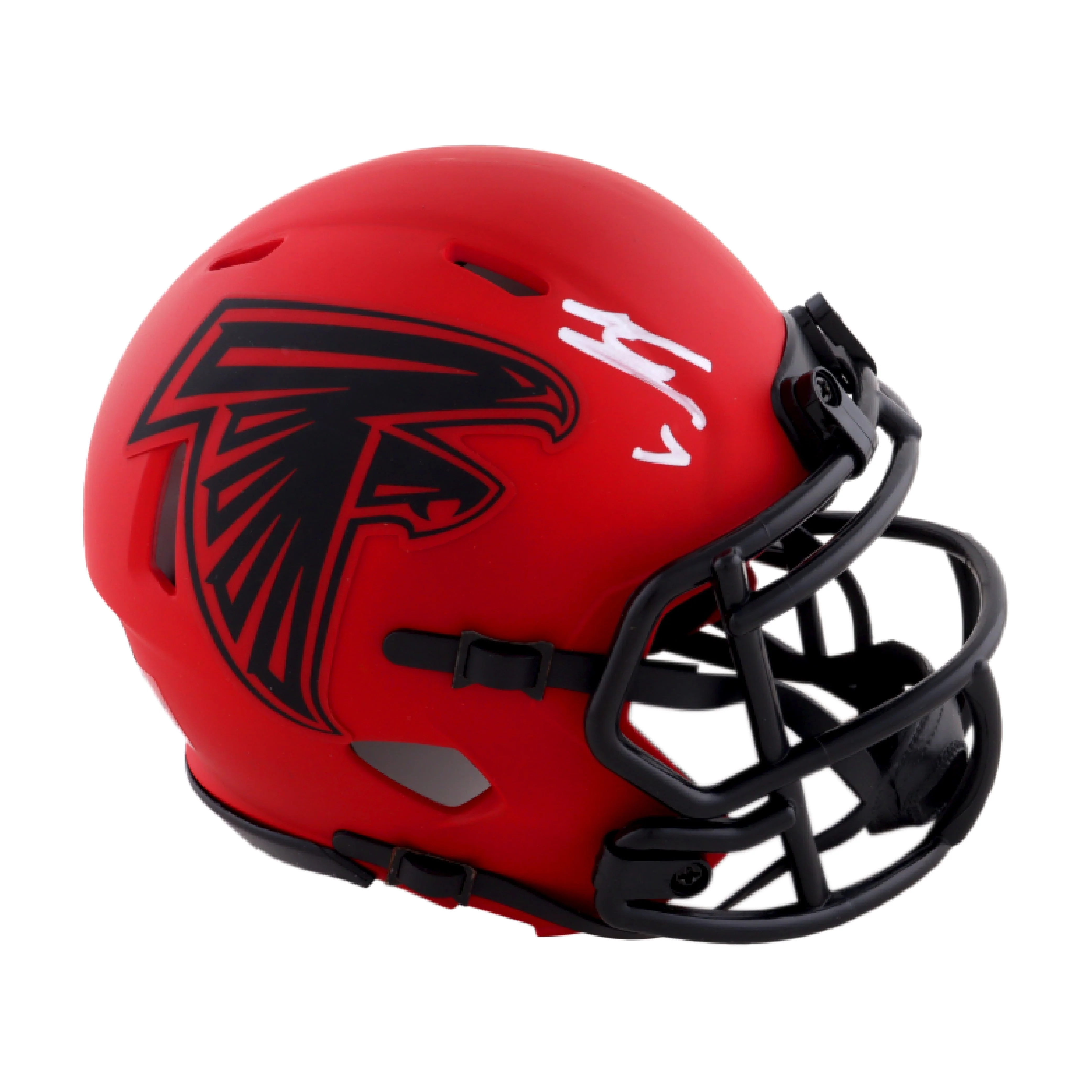 Bijan Robinson Autographed Rave Mini Helmet - Beckett