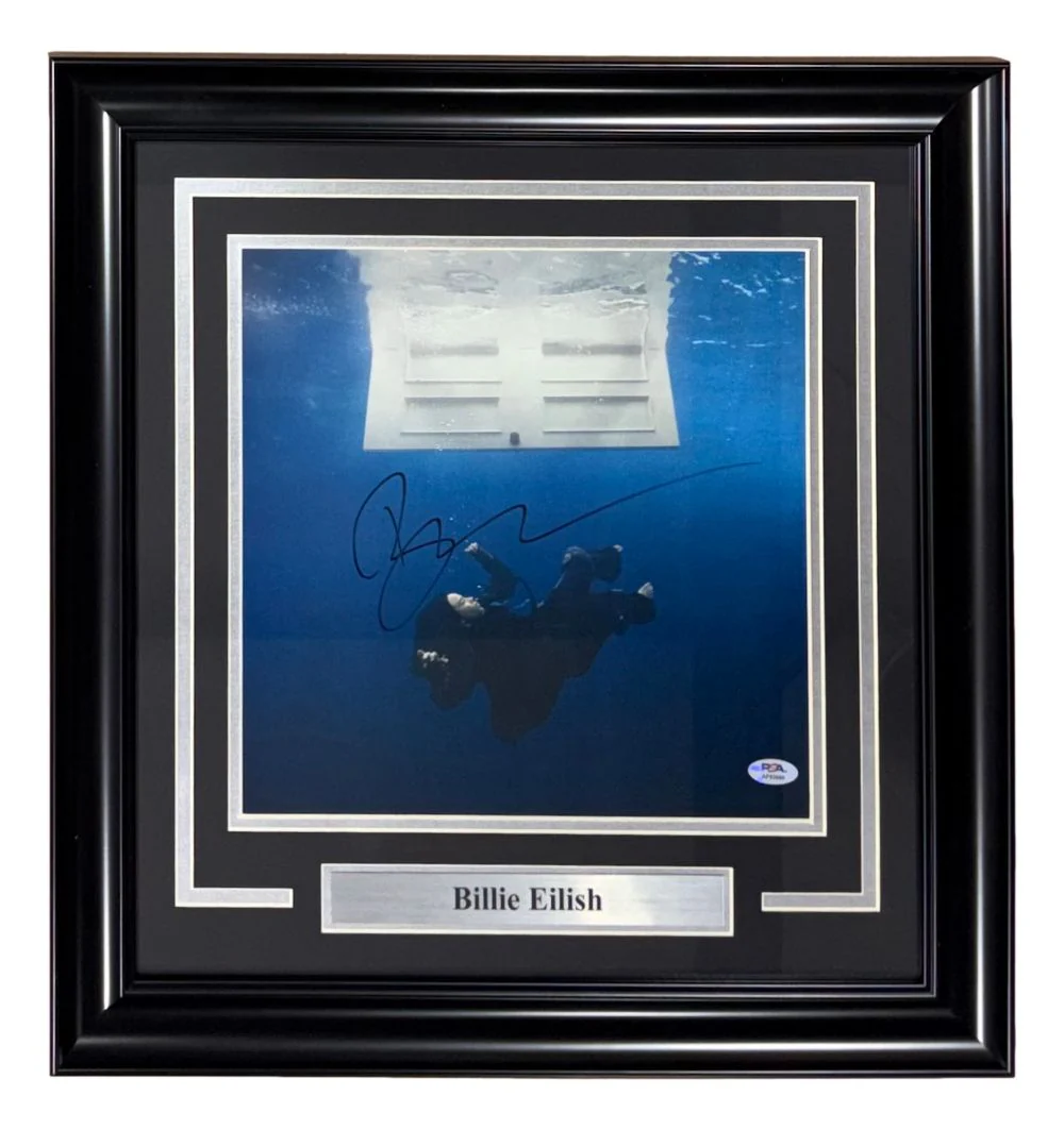 Billie Eilish Signed Framed 12x12 Hit Me Hard And Soft Album Insert PSA/DNA