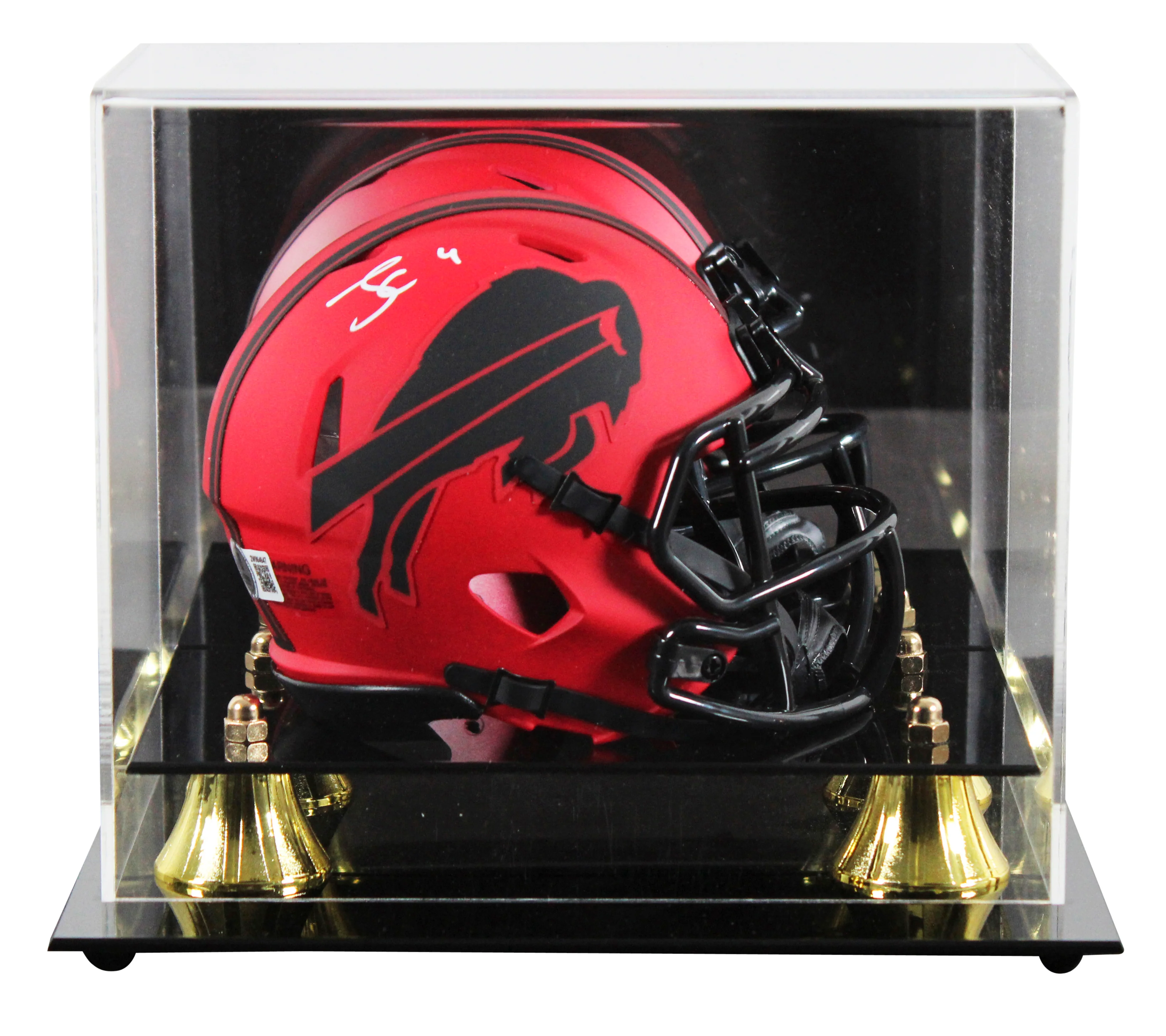 Bills James Cook Authentic Signed Rave Speed Mini Helmet W/ Case BAS Witnessed - Image 2