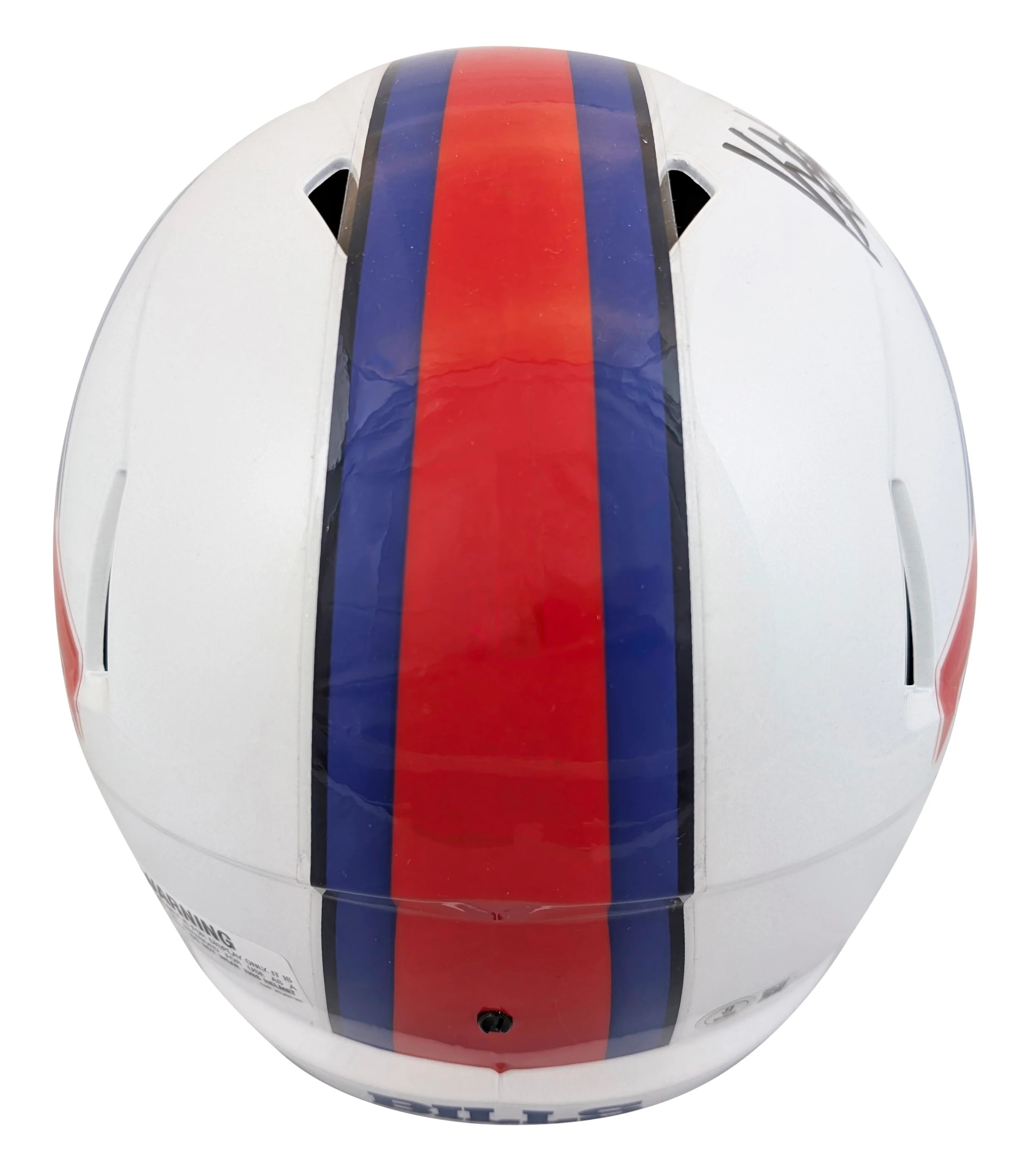 Bills Keon Coleman Authentic Signed Full Size Speed Rep Helmet BAS Witnessed - Image 3