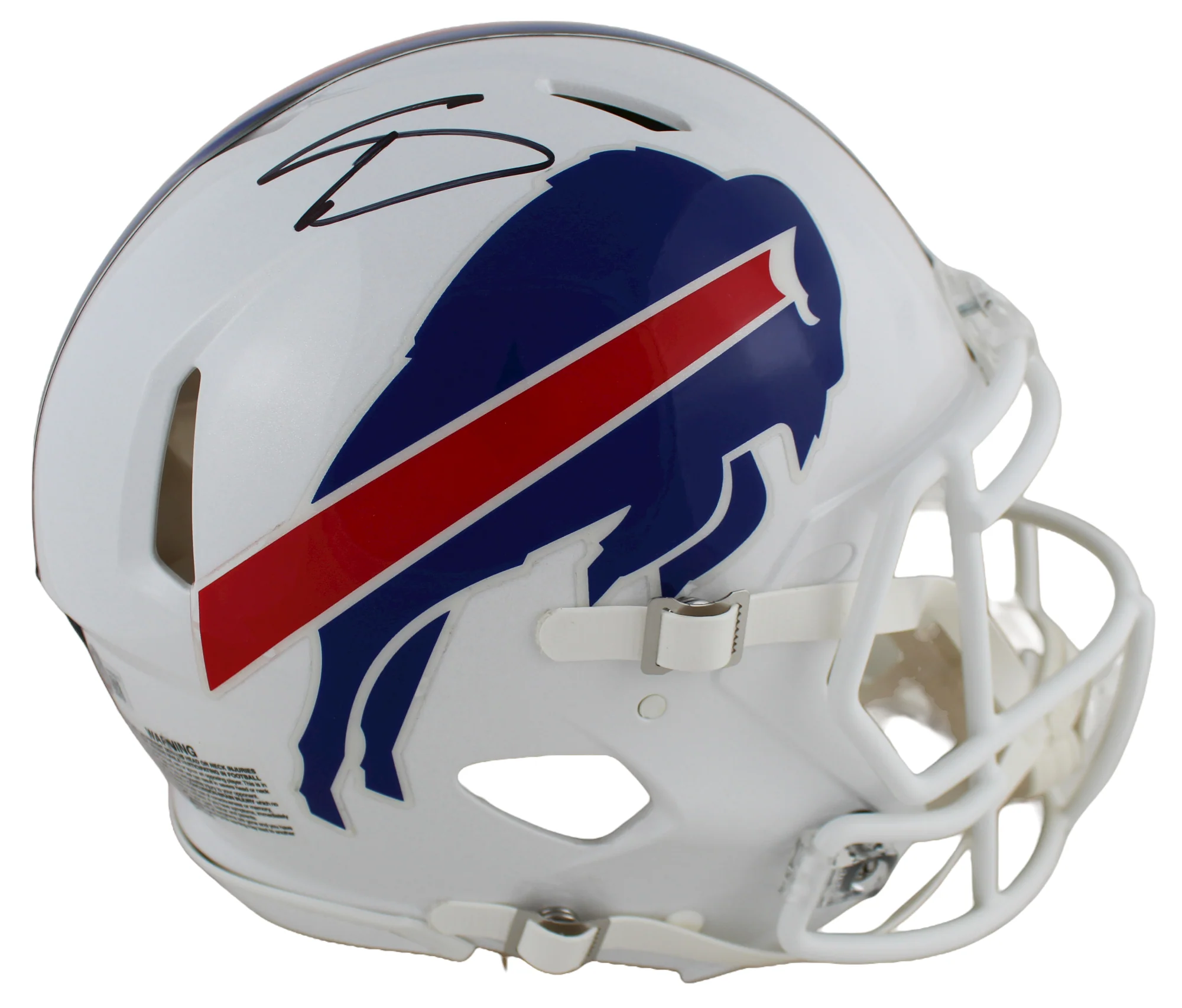 Bills Stefon Diggs Authentic Signed Full Size Speed Proline Helmet BAS Witnessed - Image 2