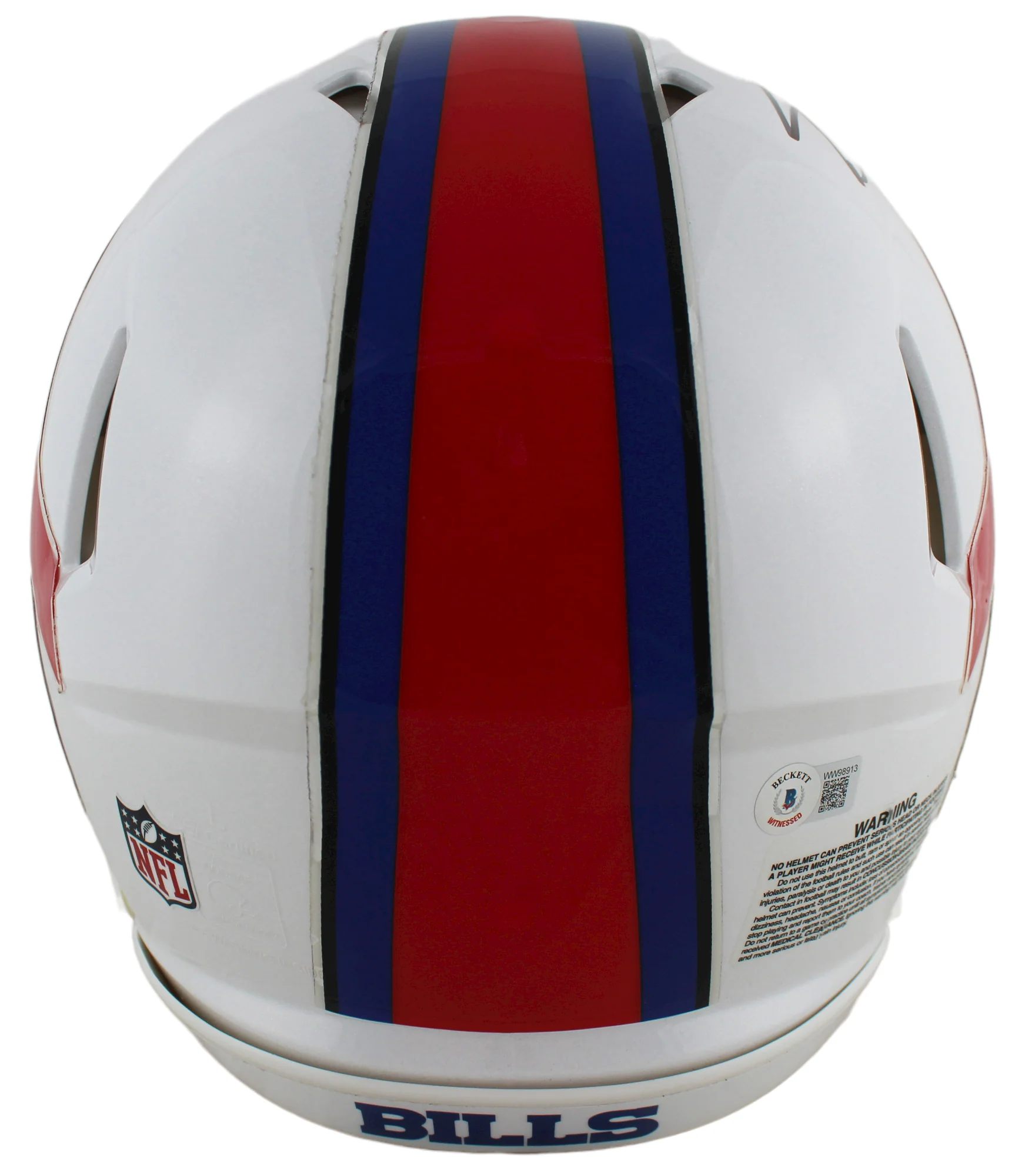 Bills Stefon Diggs Authentic Signed Full Size Speed Proline Helmet BAS Witnessed - Image 3
