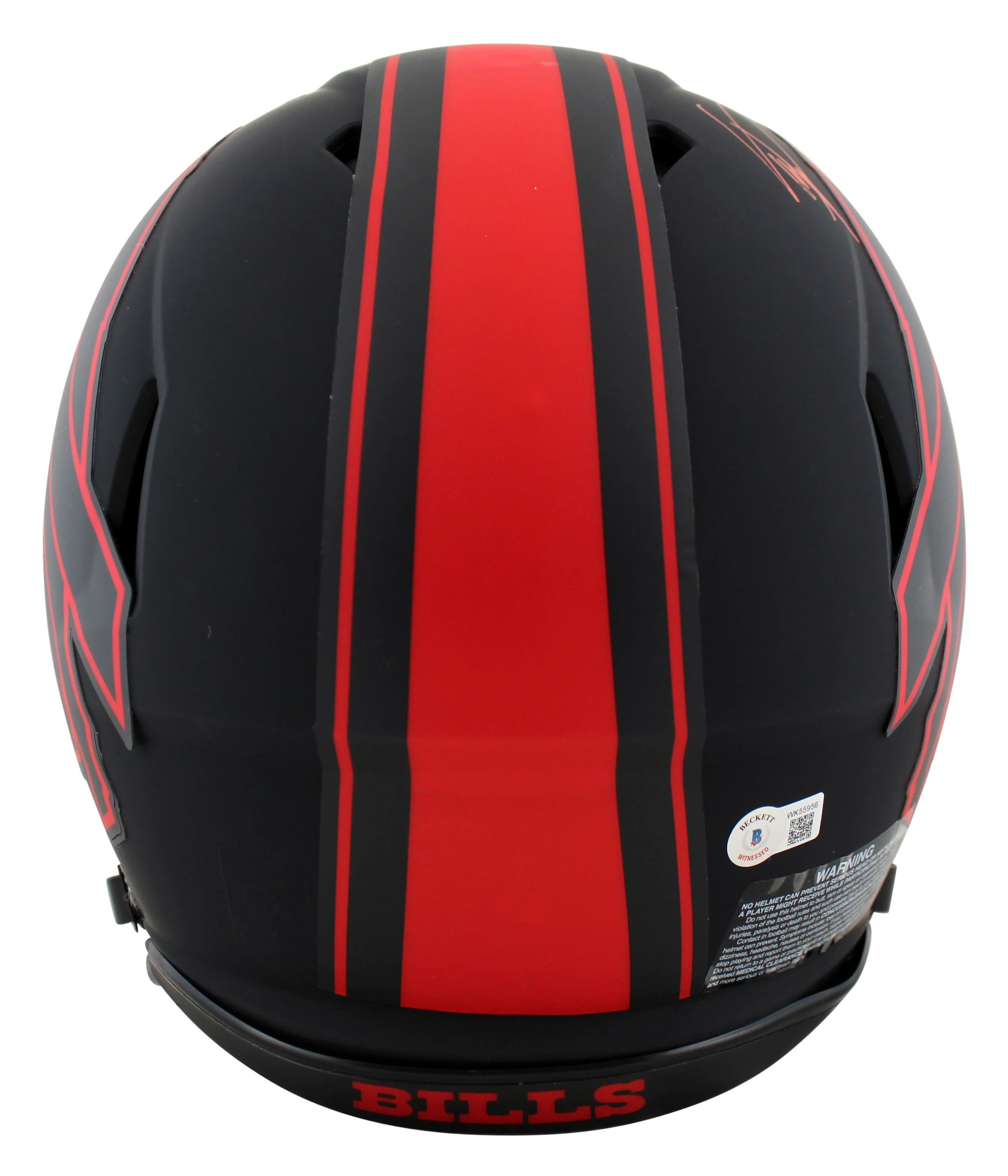 Bills Stefon DIggs Signed Eclipse Full Size Speed Proline Helmet BAS Witnessed - Image 3