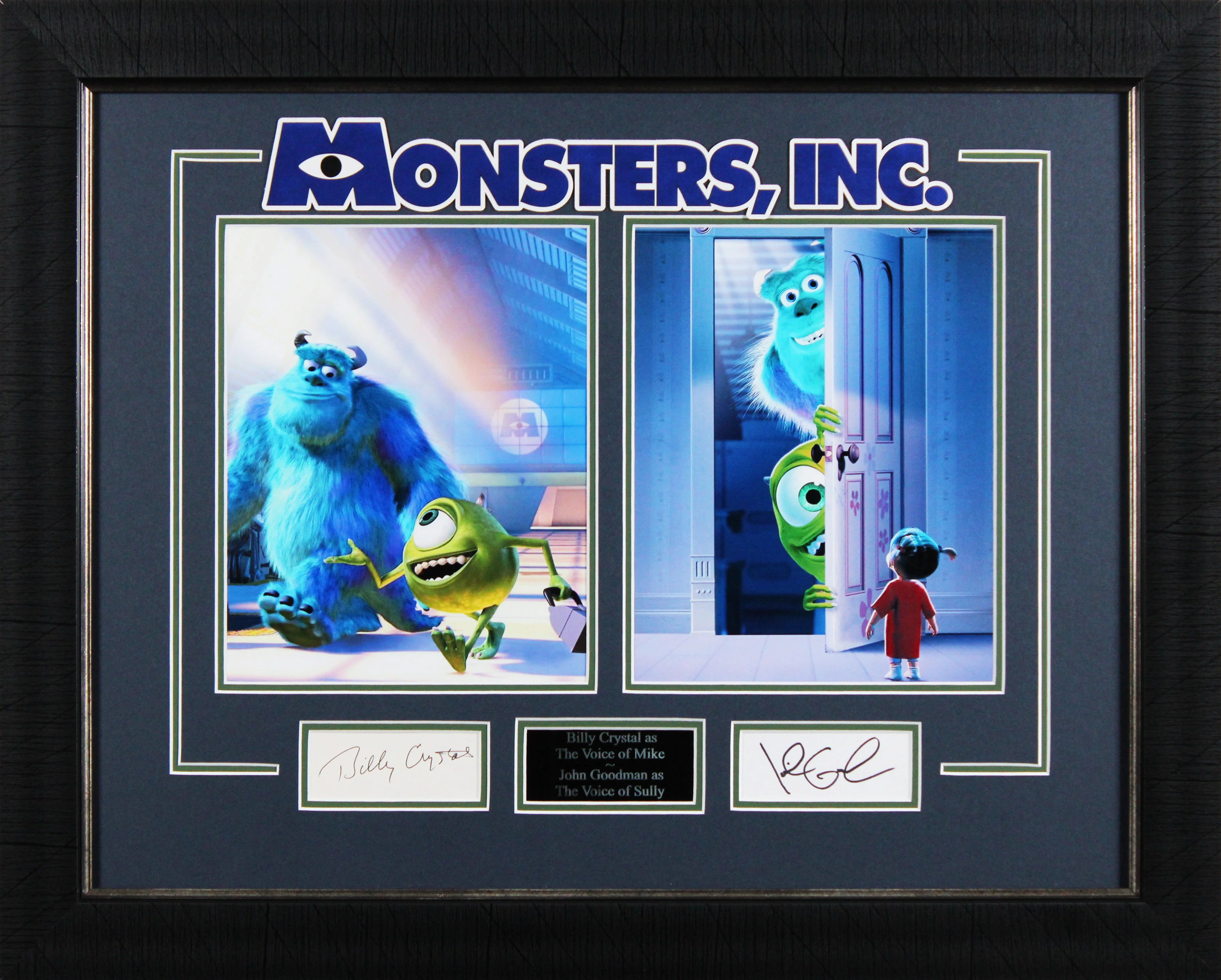 Billy Crystal & John Goodman Monsters Inc. Authentic Signed Framed Display BAS - Image 2