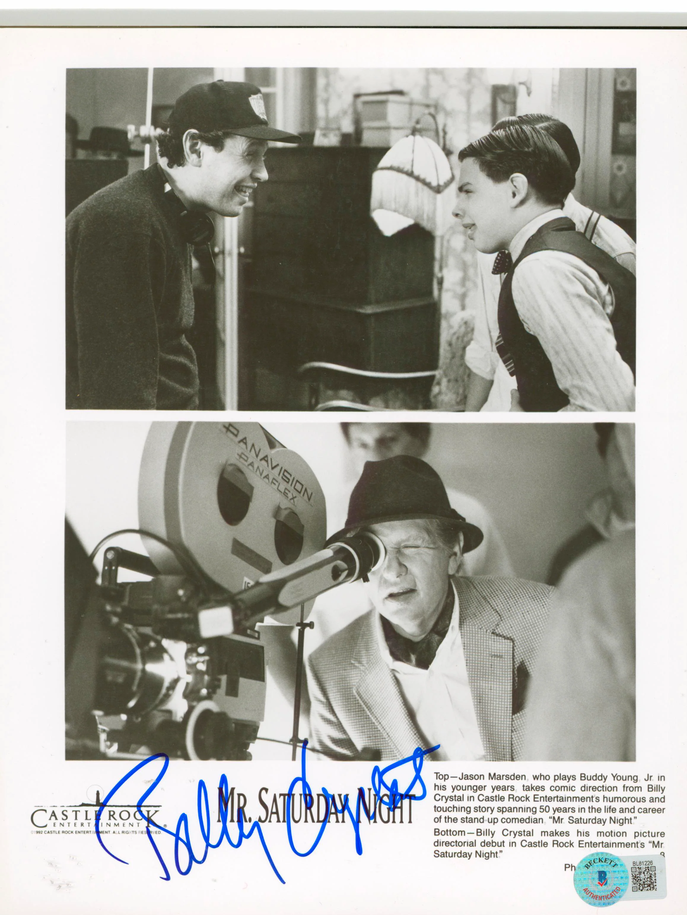 Billy Crystal Mr. Saturday Night Authentic Signed 8x10 Photo BAS #BL81226 - Image 2