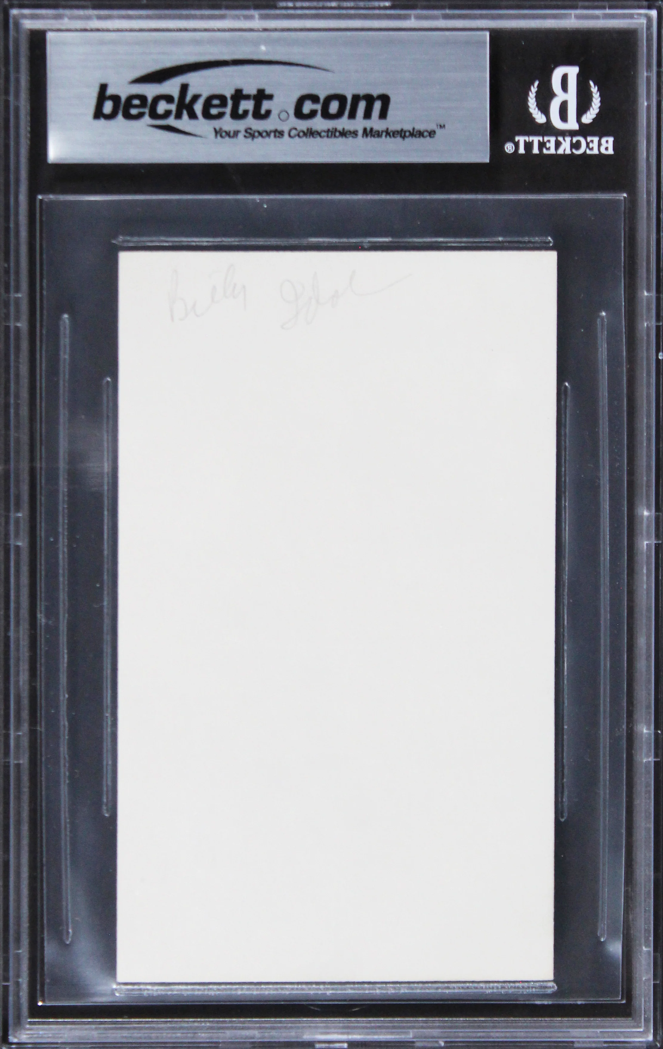 Billy Idol Musician Authentic Signed 3x5 Index Card Autographed BAS Slabbed - Image 3