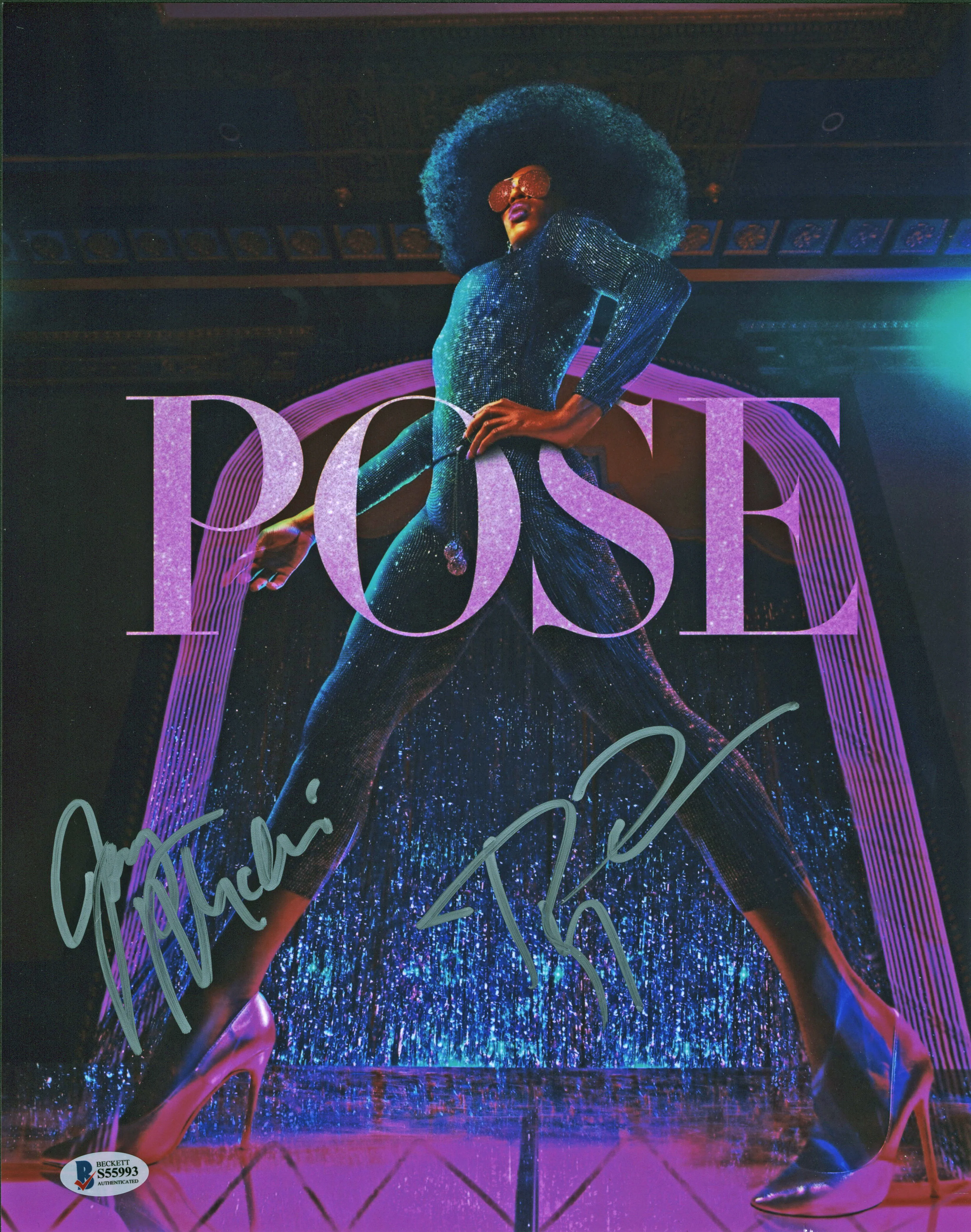 Billy Porter & Jeremy McClain Pose Authentic Signed 11x14 Photo BAS #S55993 - Image 2
