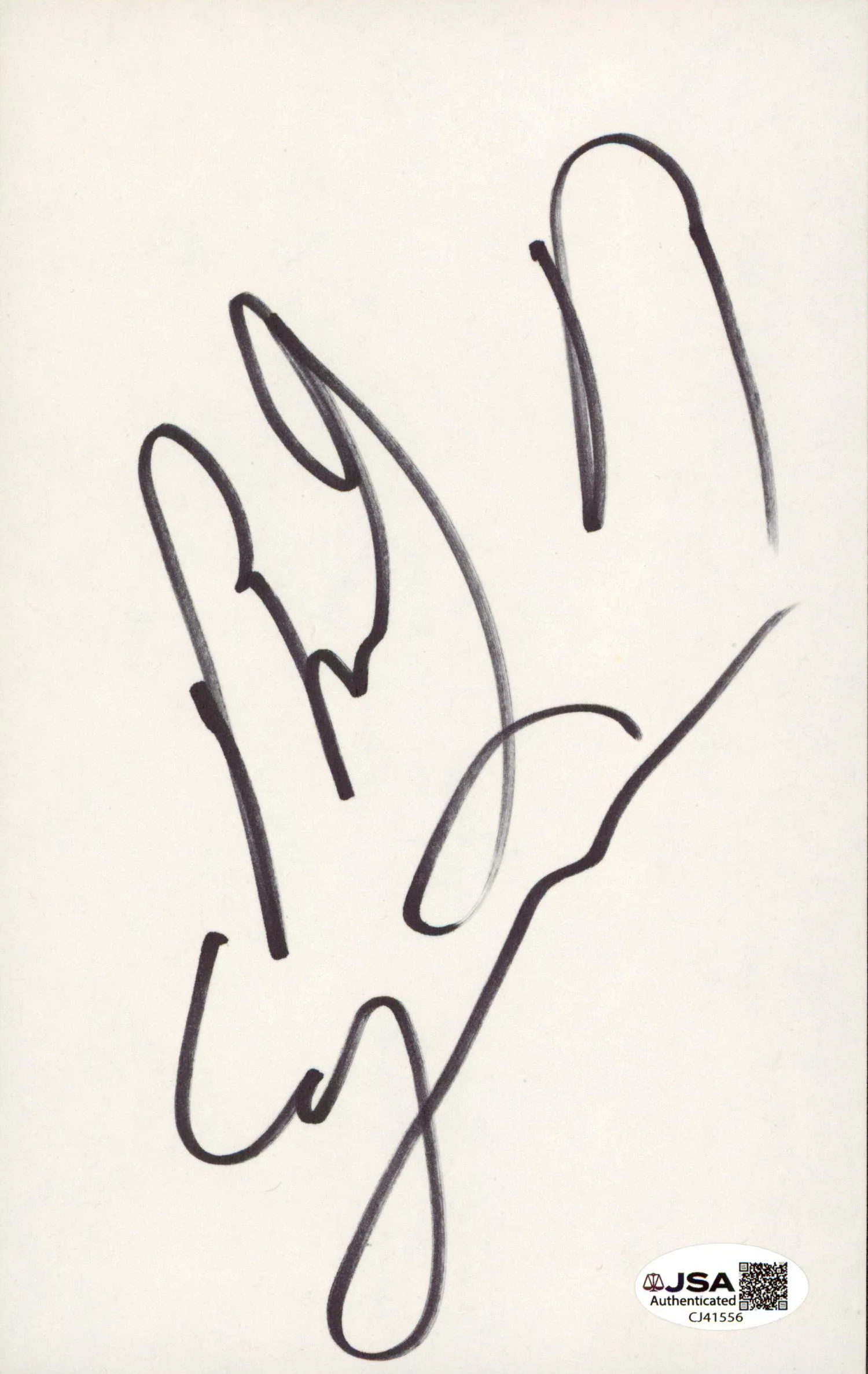 Billy Ray Cyrus Country Musician Authentic Signed 5x8 Cut Signature JSA #CJ41556 - Image 2