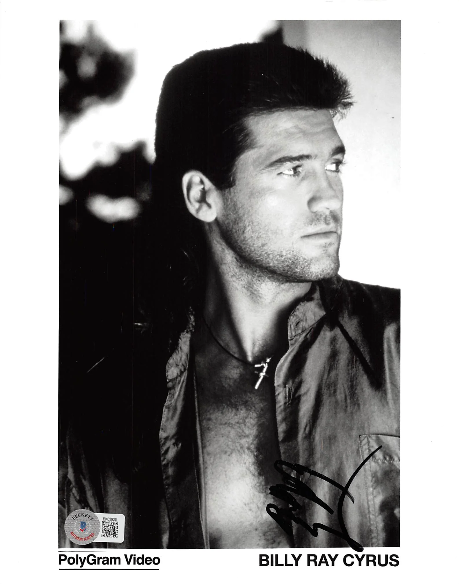 Billy Ray Cyrus Country Musician Authentic Signed 8x10 Photo BAS #BK03938