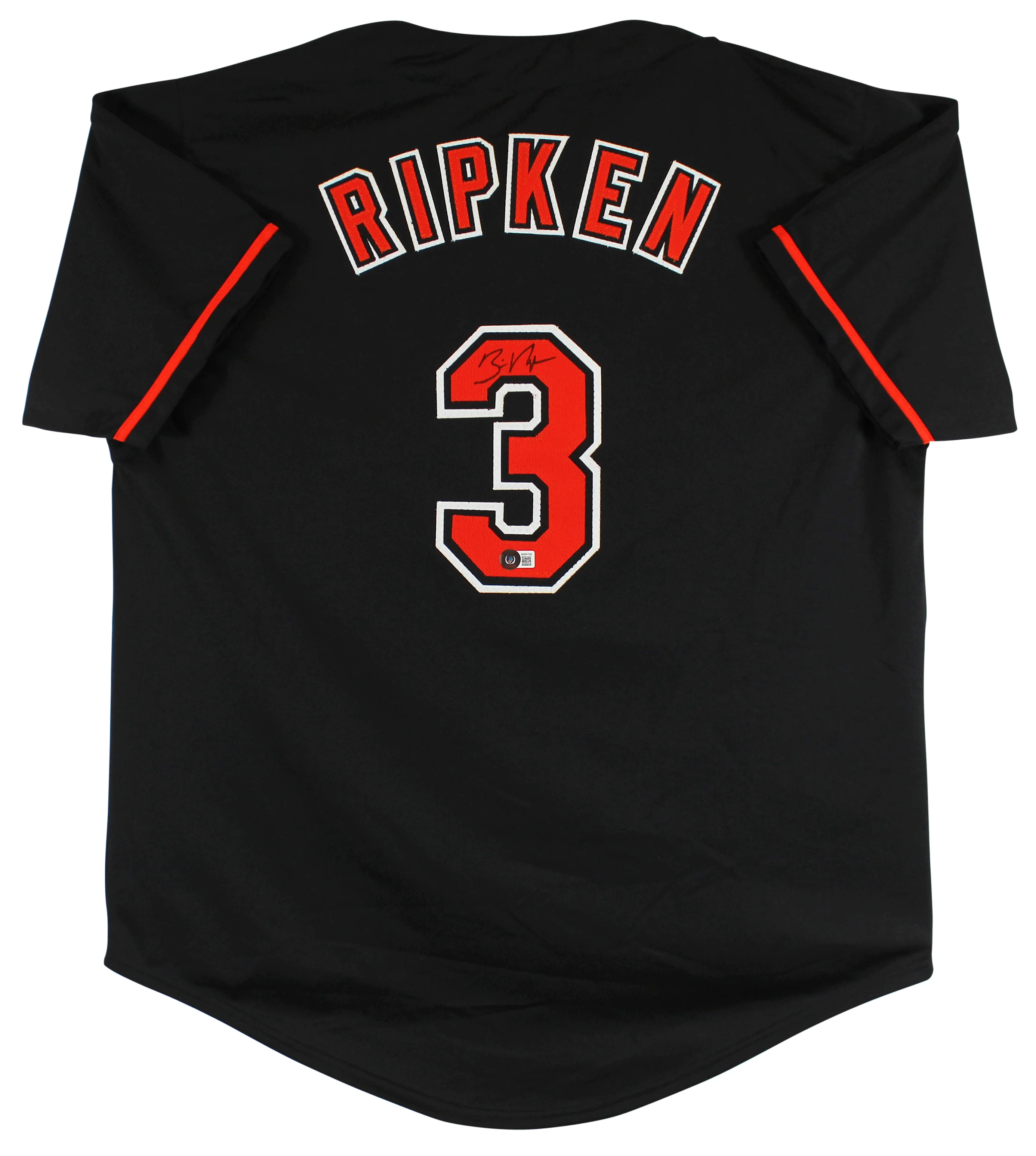 Billy Ripken Authentic Signed Black Pro Style Jersey Autographed BAS Witnessed - Image 2