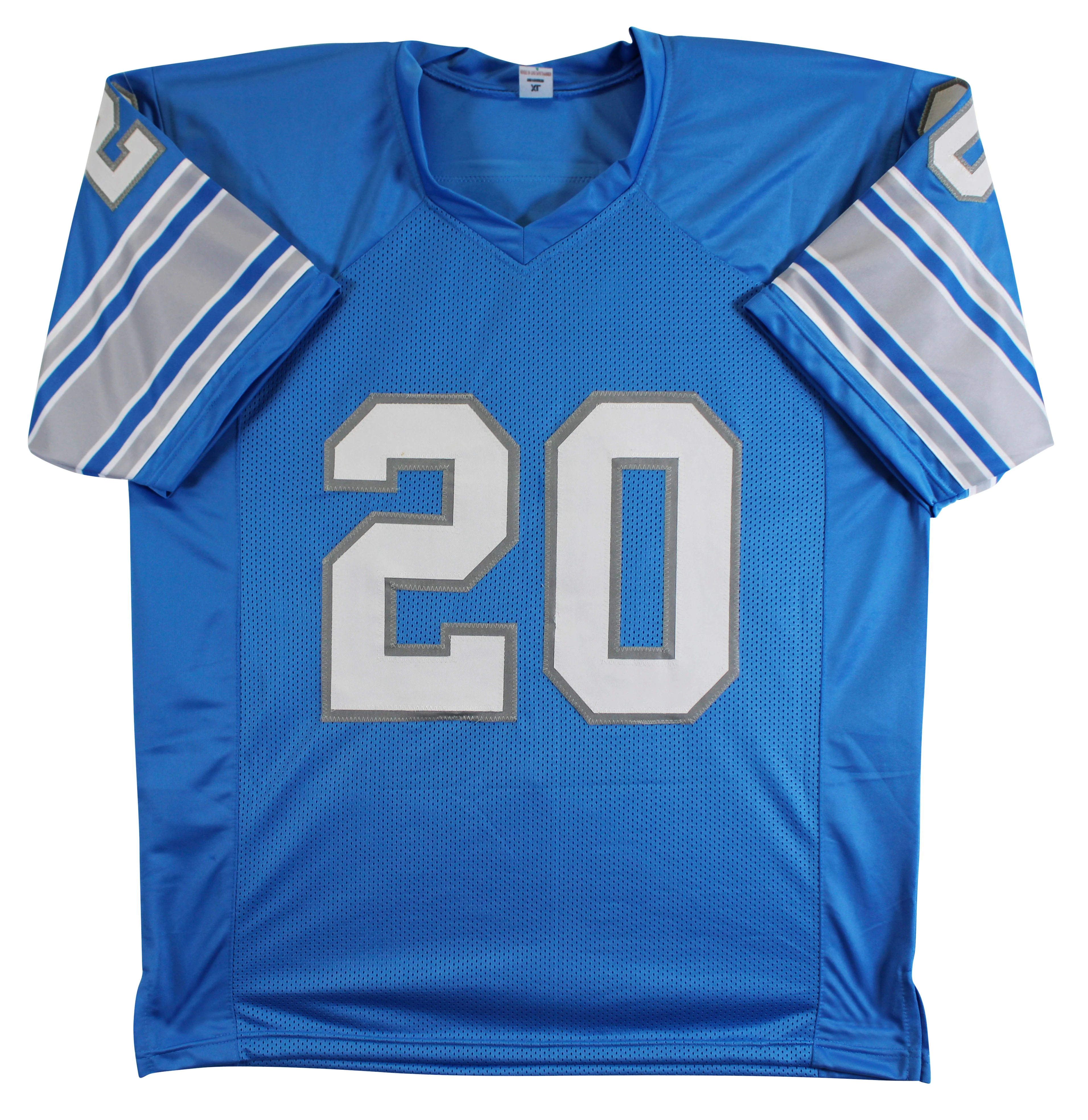 Billy Sims "80 ROY" Authentic Signed Blue Pro Style Jersey BAS Witnessed - Image 4