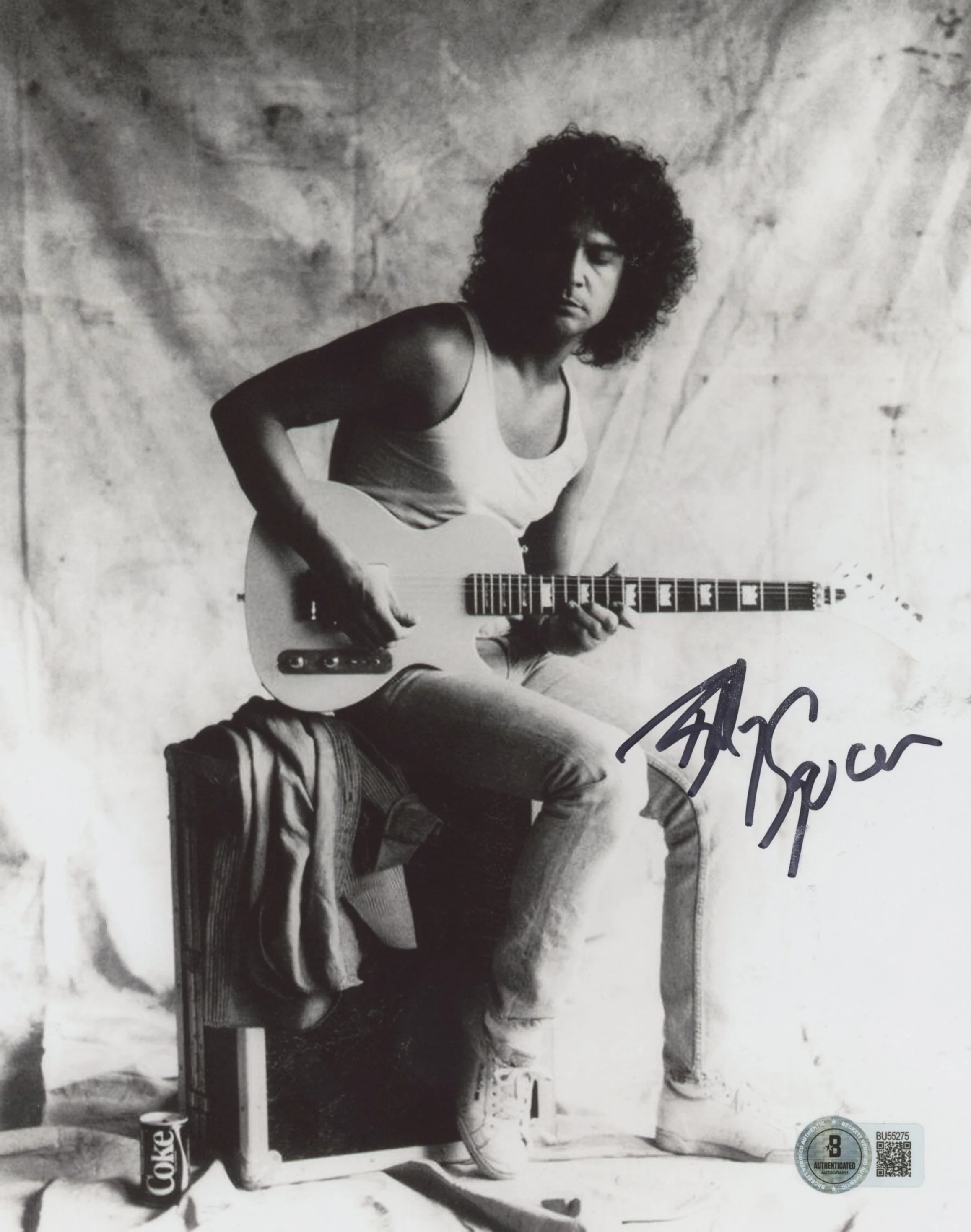 Billy Squier Musician Authentic Signed 8x10 Black & White Vertical Photo BAS 1 - Image 2