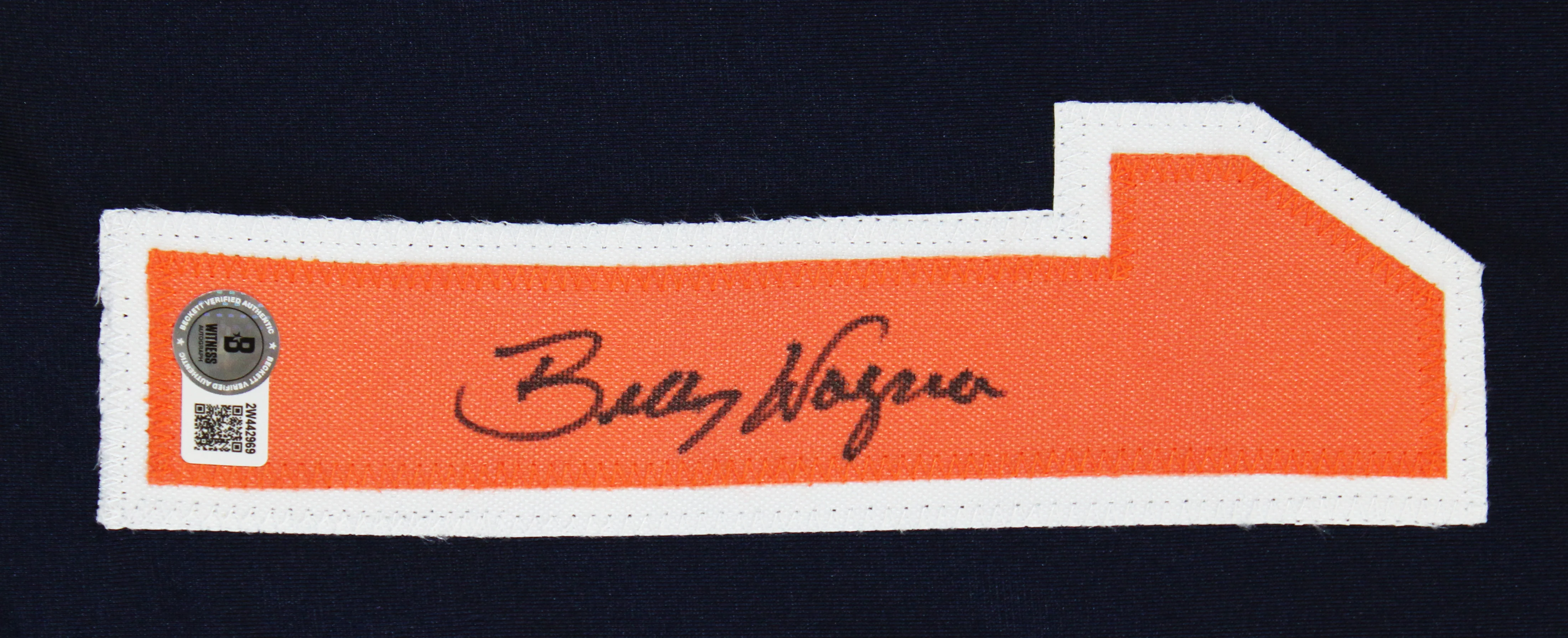 Billy Wagner Authentic Signed Navy Blue Pro Style Jersey BAS Witnessed - Image 3