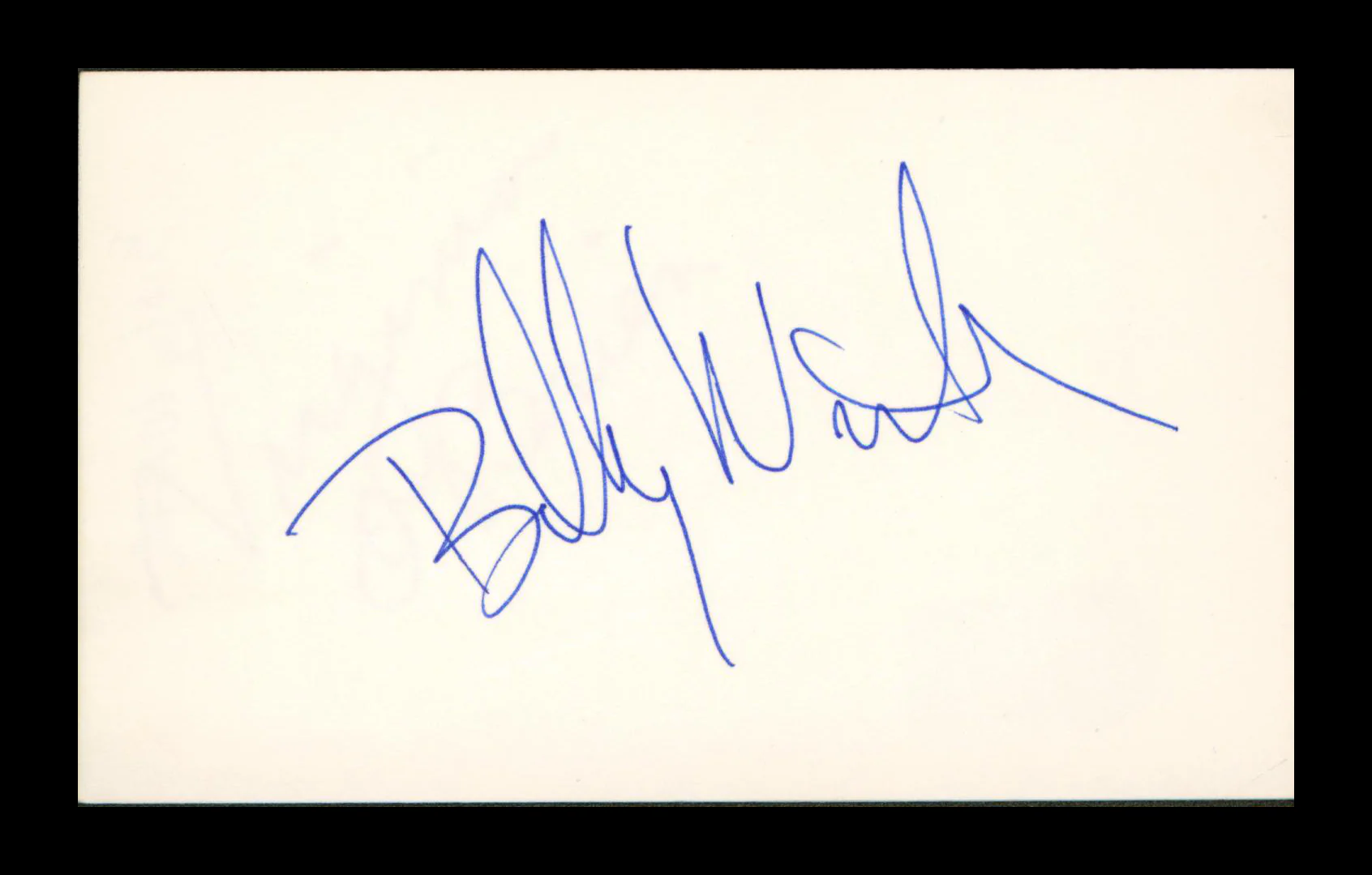 Billy Wirth The Lost Boys Authentic Signed 3x5 Index Card BAS #BP00932 - Image 2