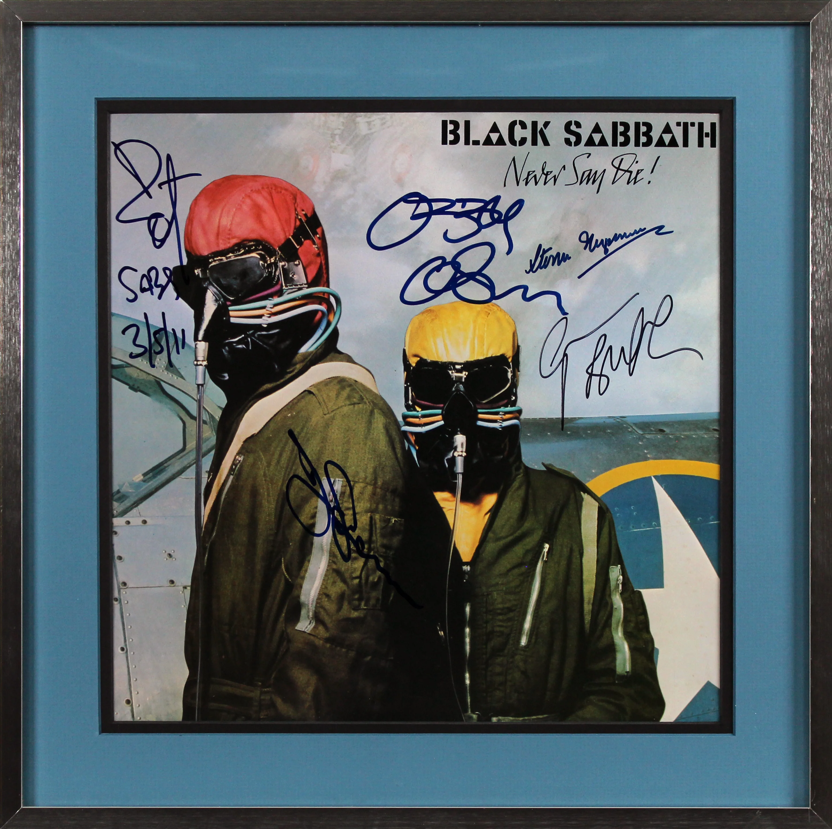 Black Sabbath (5) Osbourne, Iommi, Butler +2 Signed & Framed Album Cover BAS - Image 2
