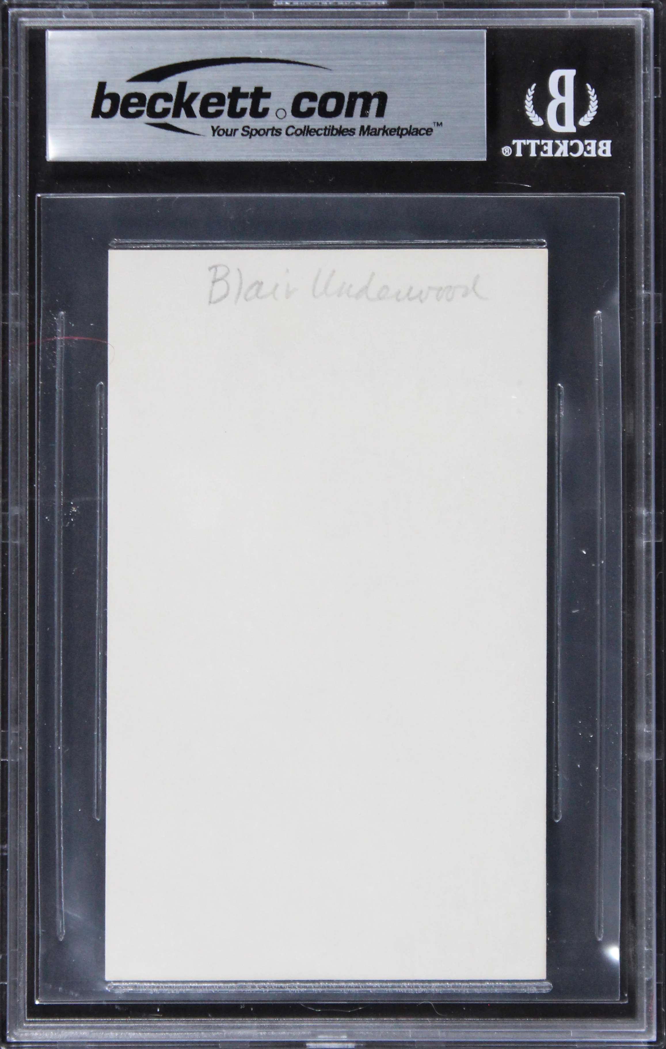 Blair Underwood Deep Impact Authentic Signed 3x5 Index Card BAS Slabbed 2 - Image 3
