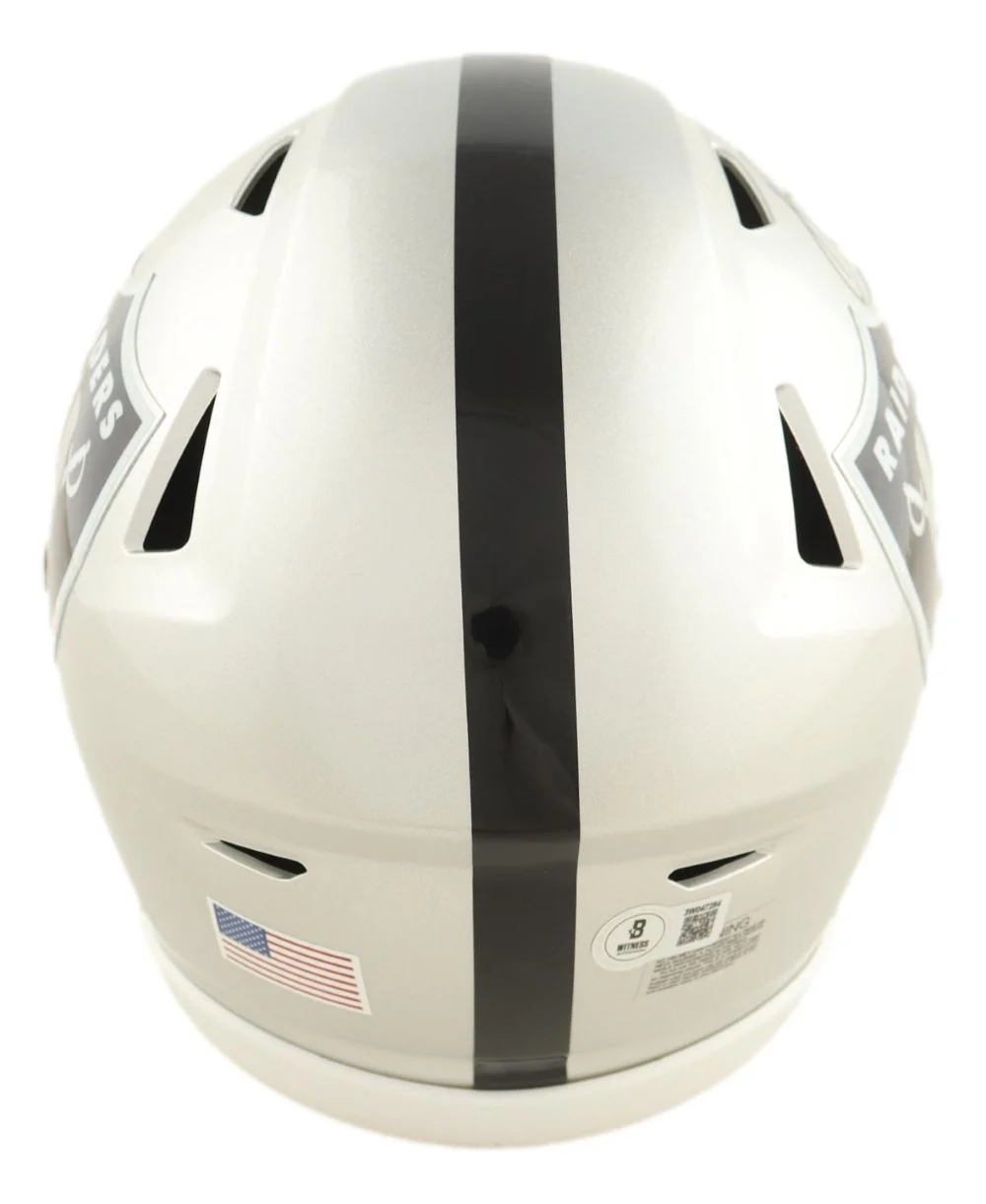 Bo Jackson Signed Oakland Raiders MIDI SpeedFlex Helmet BAS - Image 3