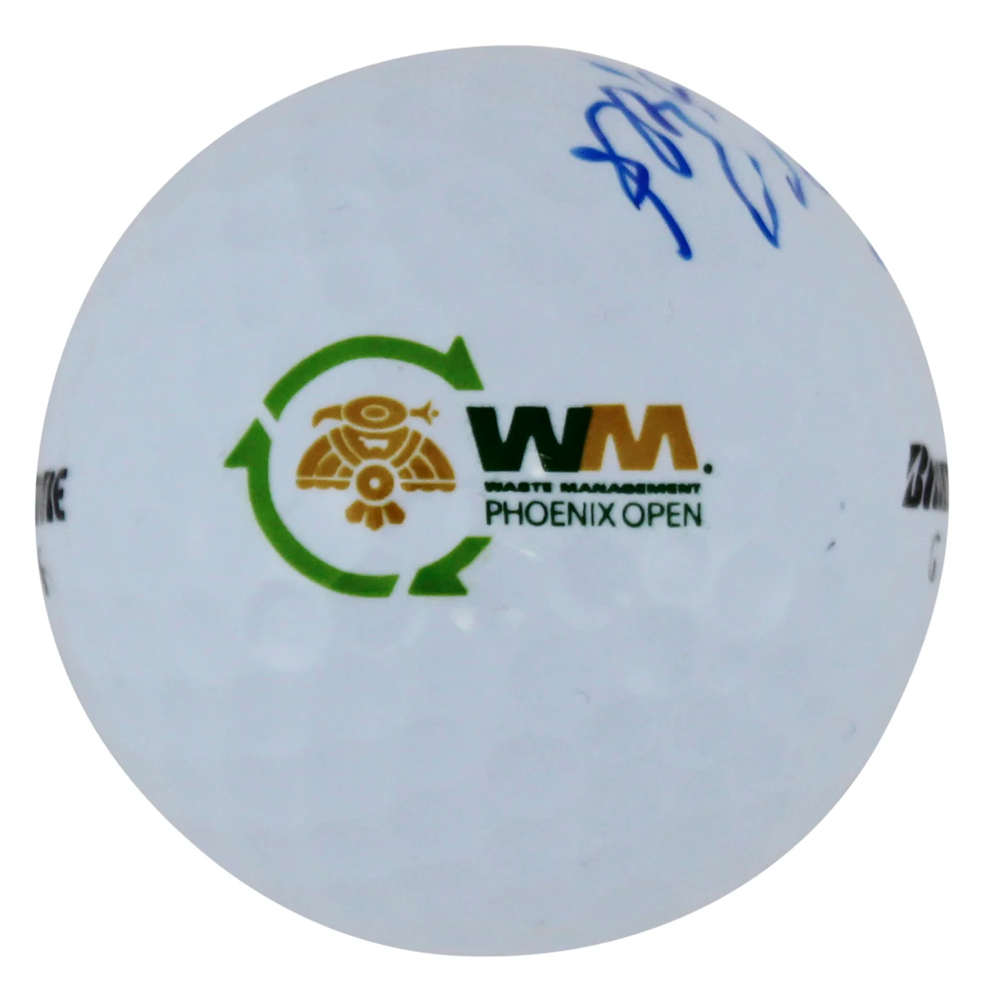 Bo Van Pelt Signed Waste Management Open Logo Bridgestone Golf Ball BAS #AC33587 - Image 3