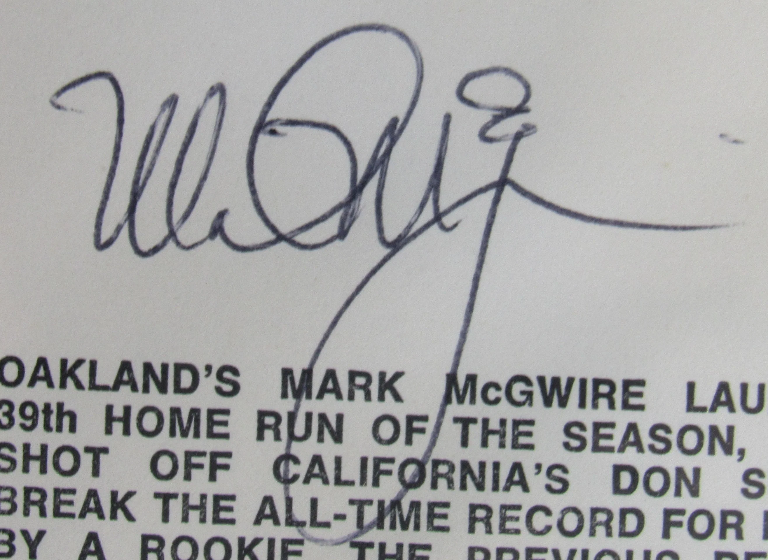 Mark McGwire Signed Encapsulated Envelope PSA/DNA - Image 3
