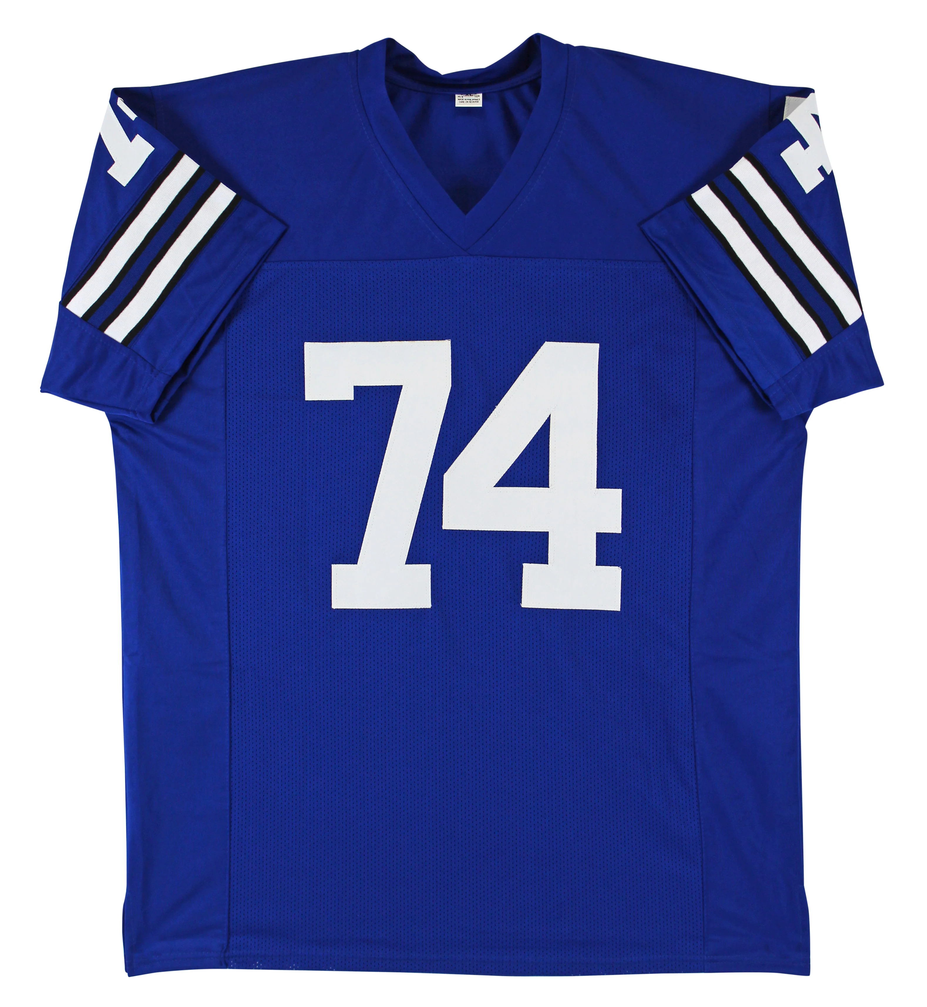 Bob Lilly "HOF 80" Authentic Signed Blue Pro Style Jersey BAS Witnessed - Image 4