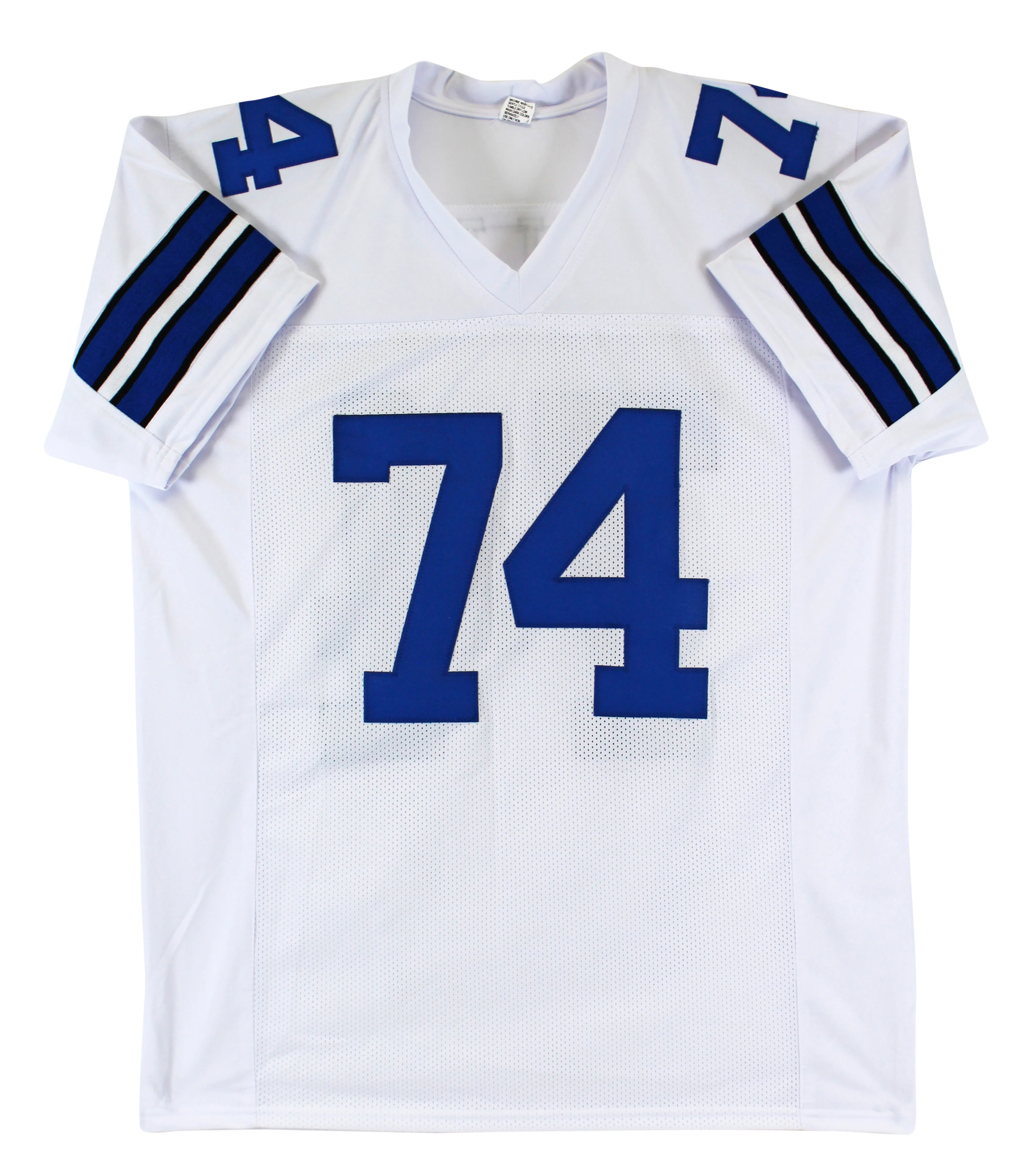 Bob Lilly "HOF 80" Authentic Signed White Pro Style Jersey BAS Witnessed - Image 4