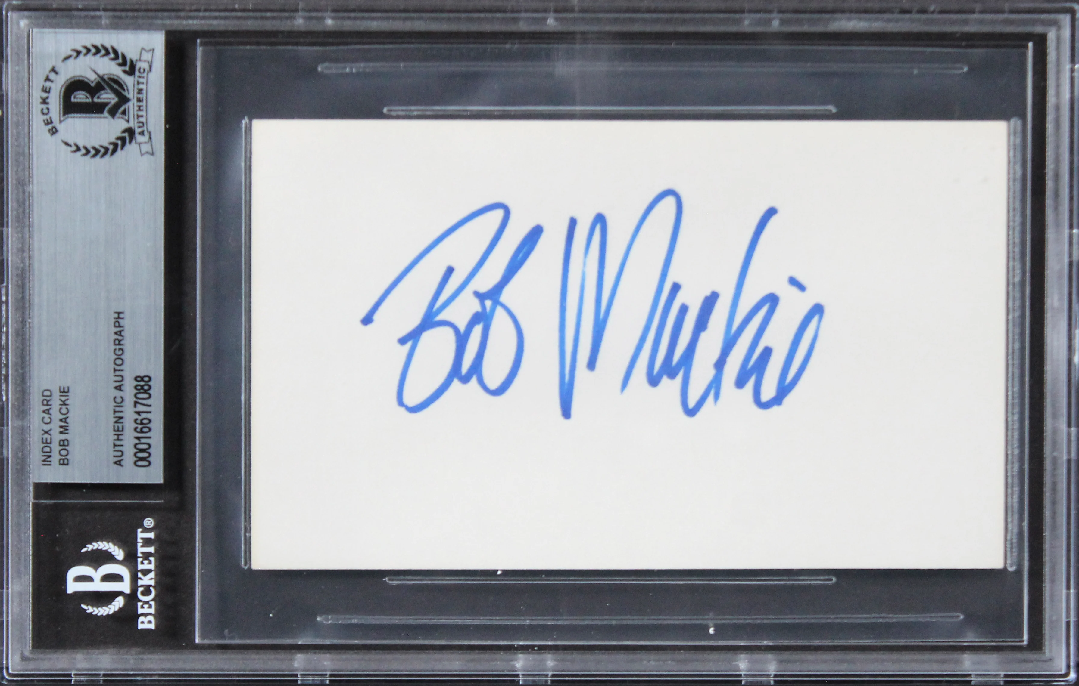 Bob Mackie Designer Authentic Signed 3x5 Index Card Autographed BAS Slabbed - Image 2