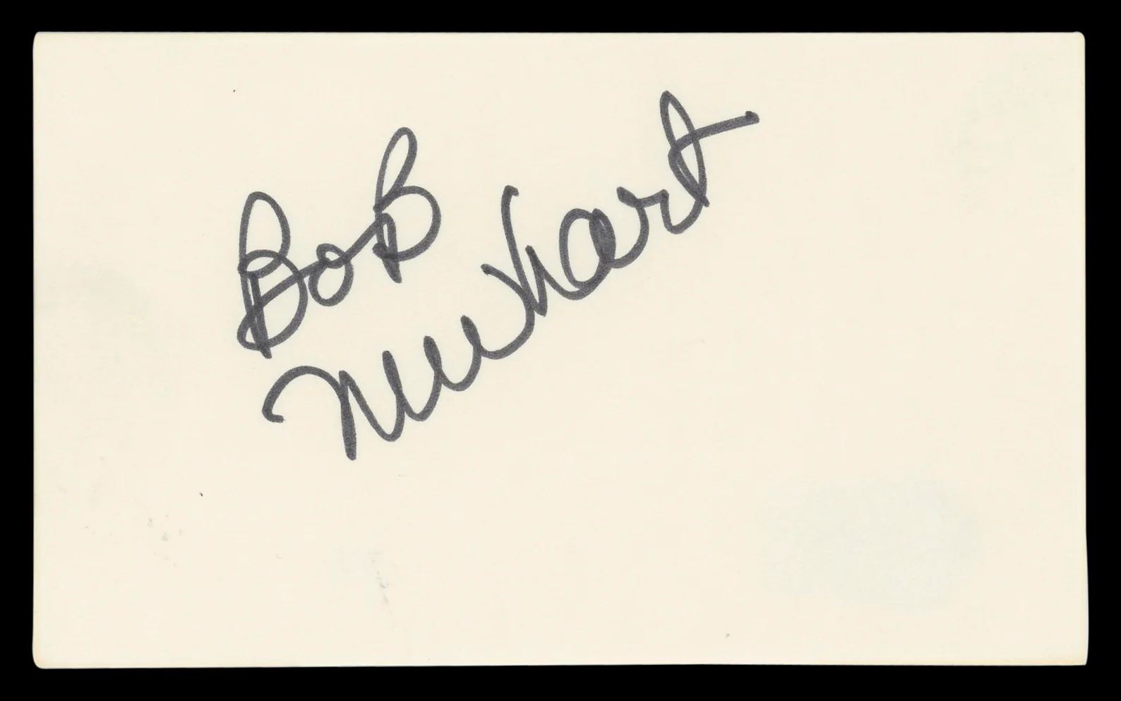 Bob Newhart The Big Bang Theory Authentic Signed 3x5 Index Card BAS #BL96354 - Image 2