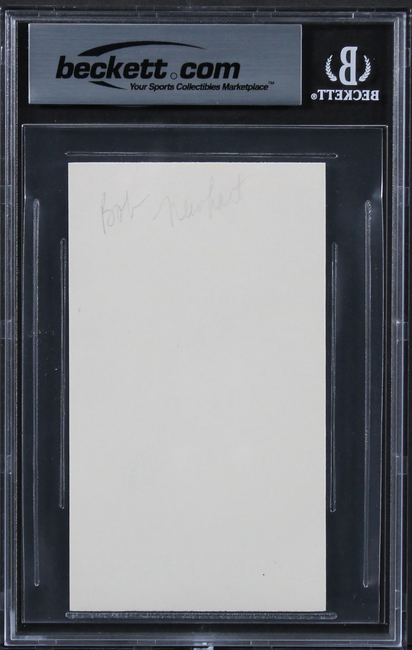 Bob Newhart The Big Bang Theory "Hi" Authentic Signed 3x5 Index Card BAS Slabbed - Image 3