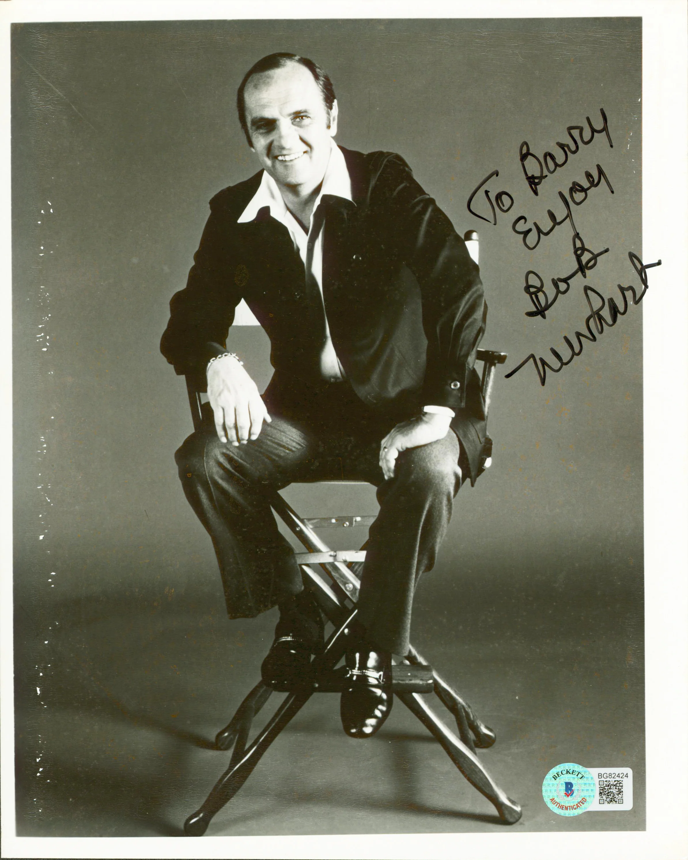 Bob Newhart The Big Bang Theory "To Barry Enjoy" Signed 8x10 Photo BAS #BG82424 - Image 2