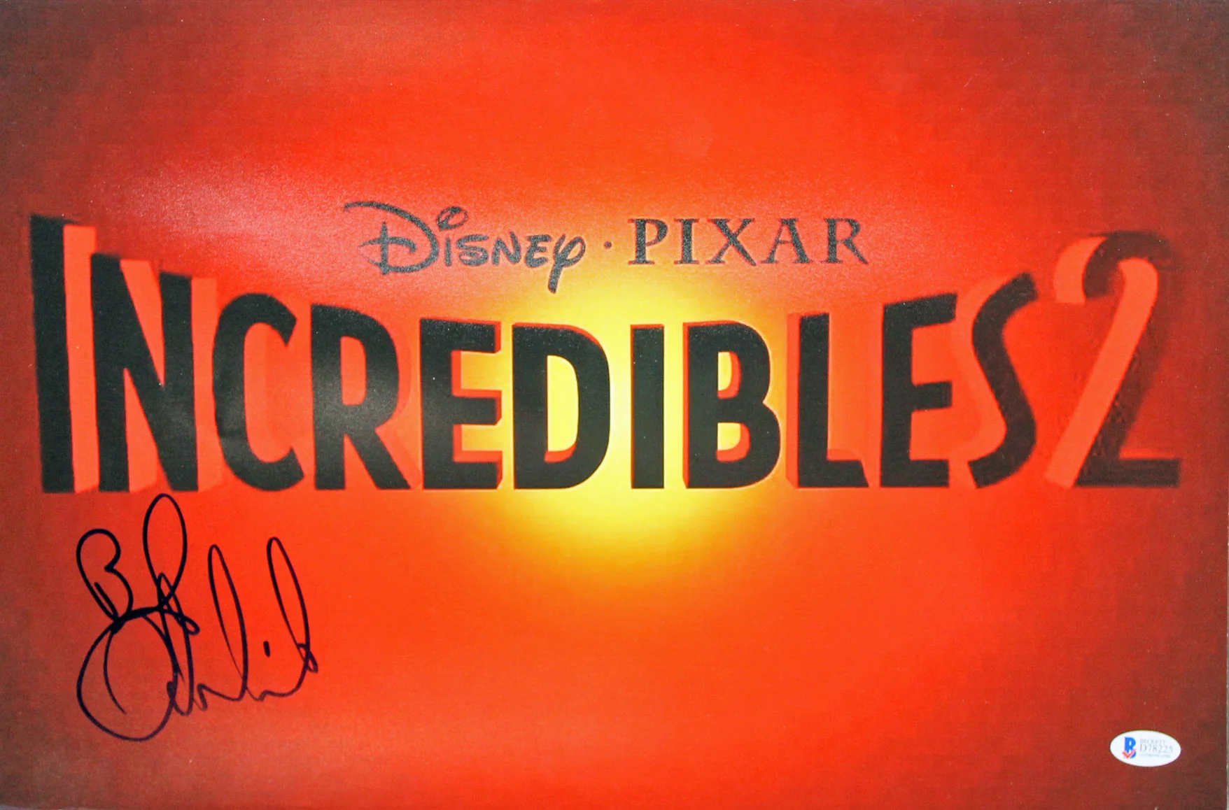 Bob Odenkirk The Incredibles 2 Authentic Signed 12x18 Photo BAS #D78225 - Image 2