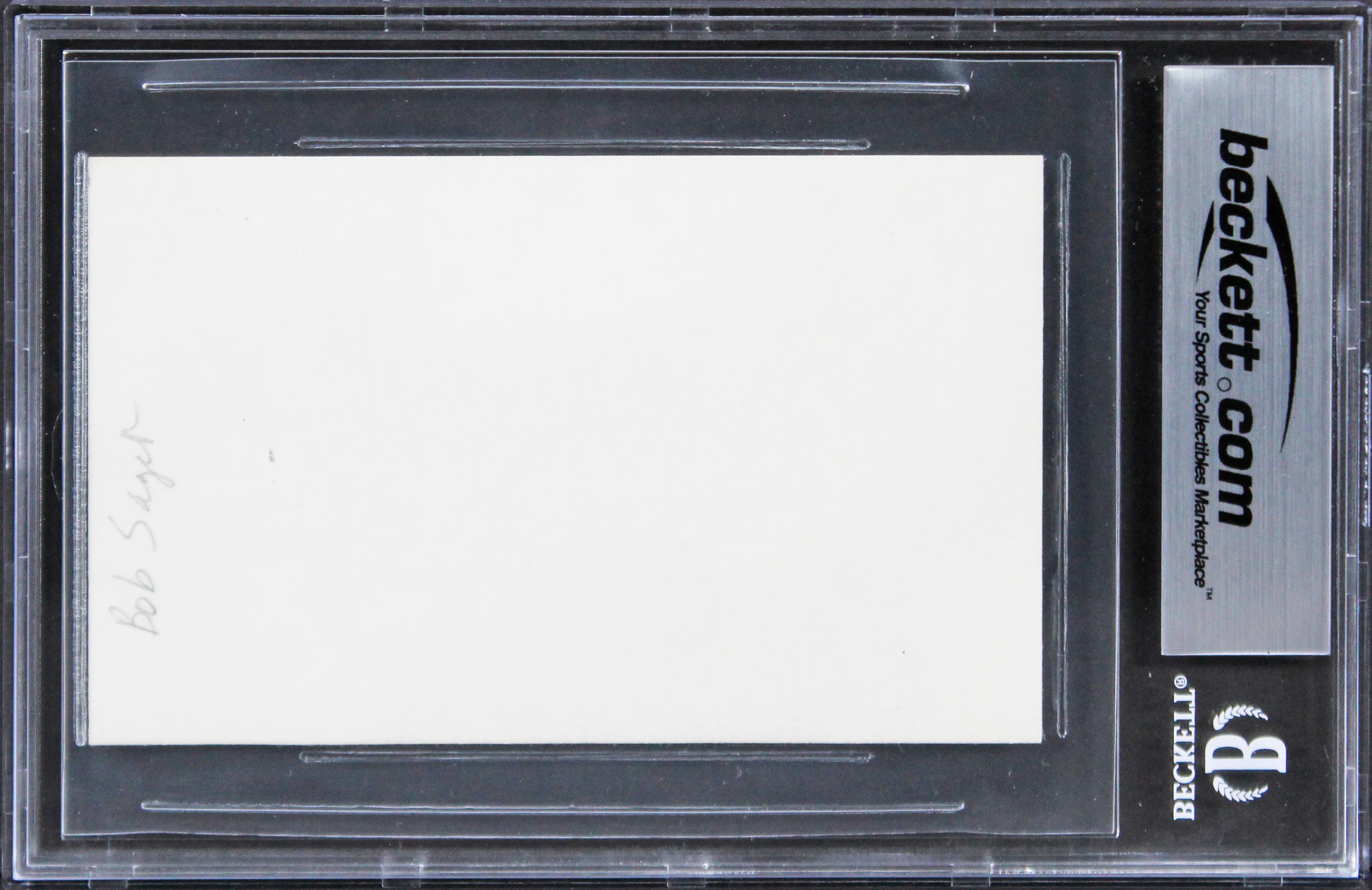 Bob Saget Full House Authentic Signed 3x5 Index Card Autographed BAS Slabbed - Image 3