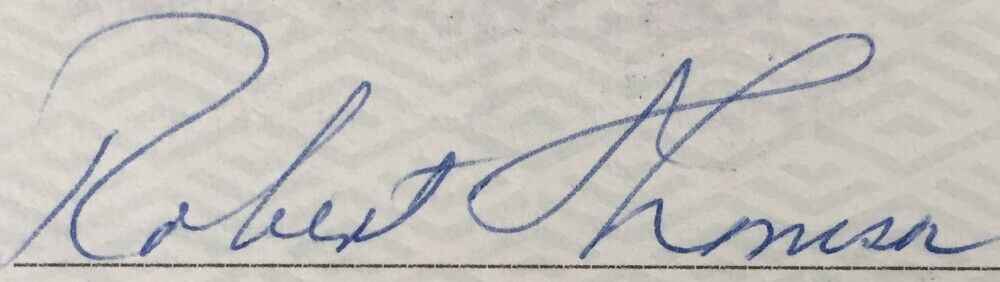 Bobby Thomson New York Giants Signed Checks 4931-4944 JSA - Image 2