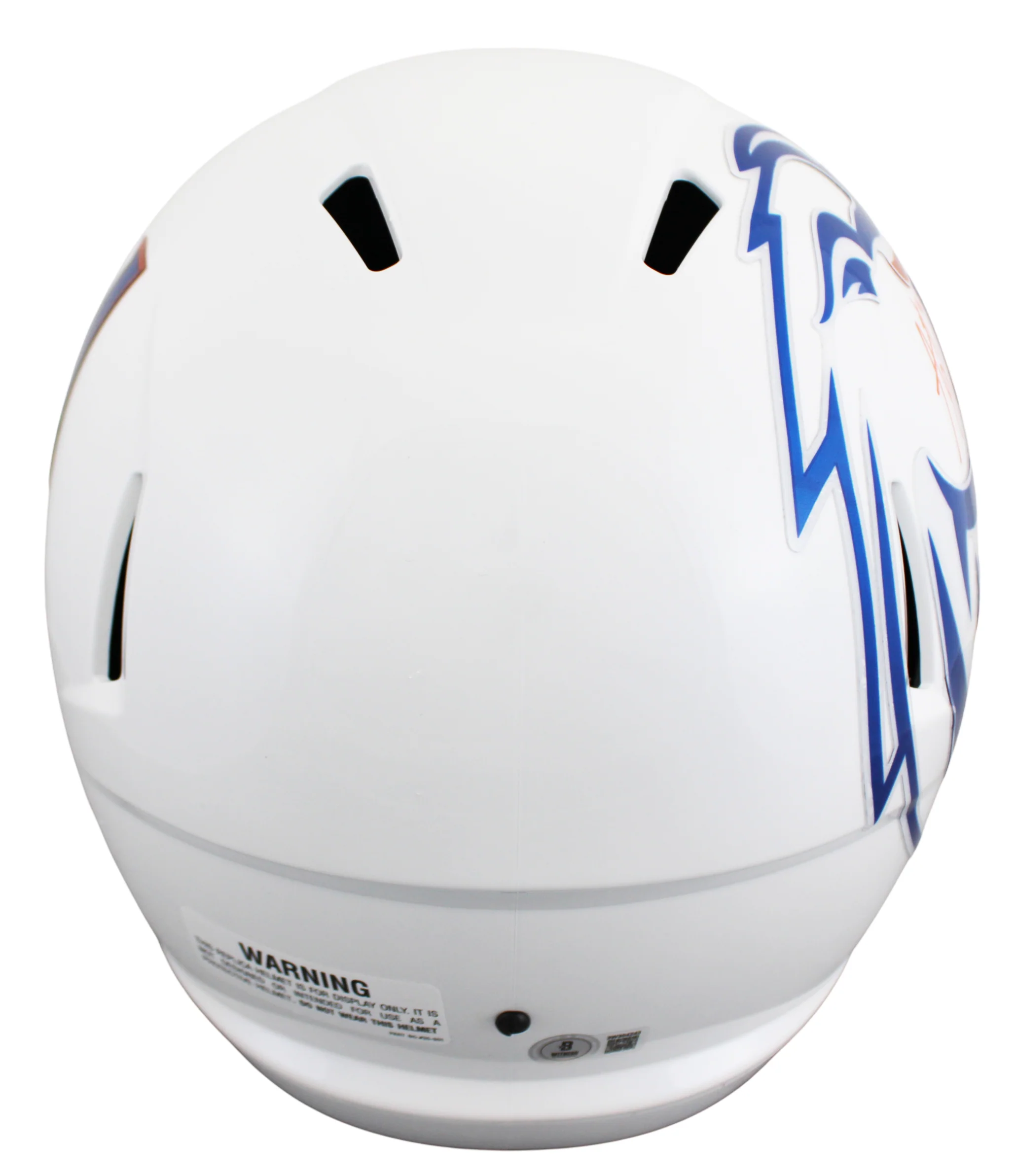 Boise State Ashton Jeanty Signed White Full Size Speed Rep Helmet W/ Case BAS W - Image 4