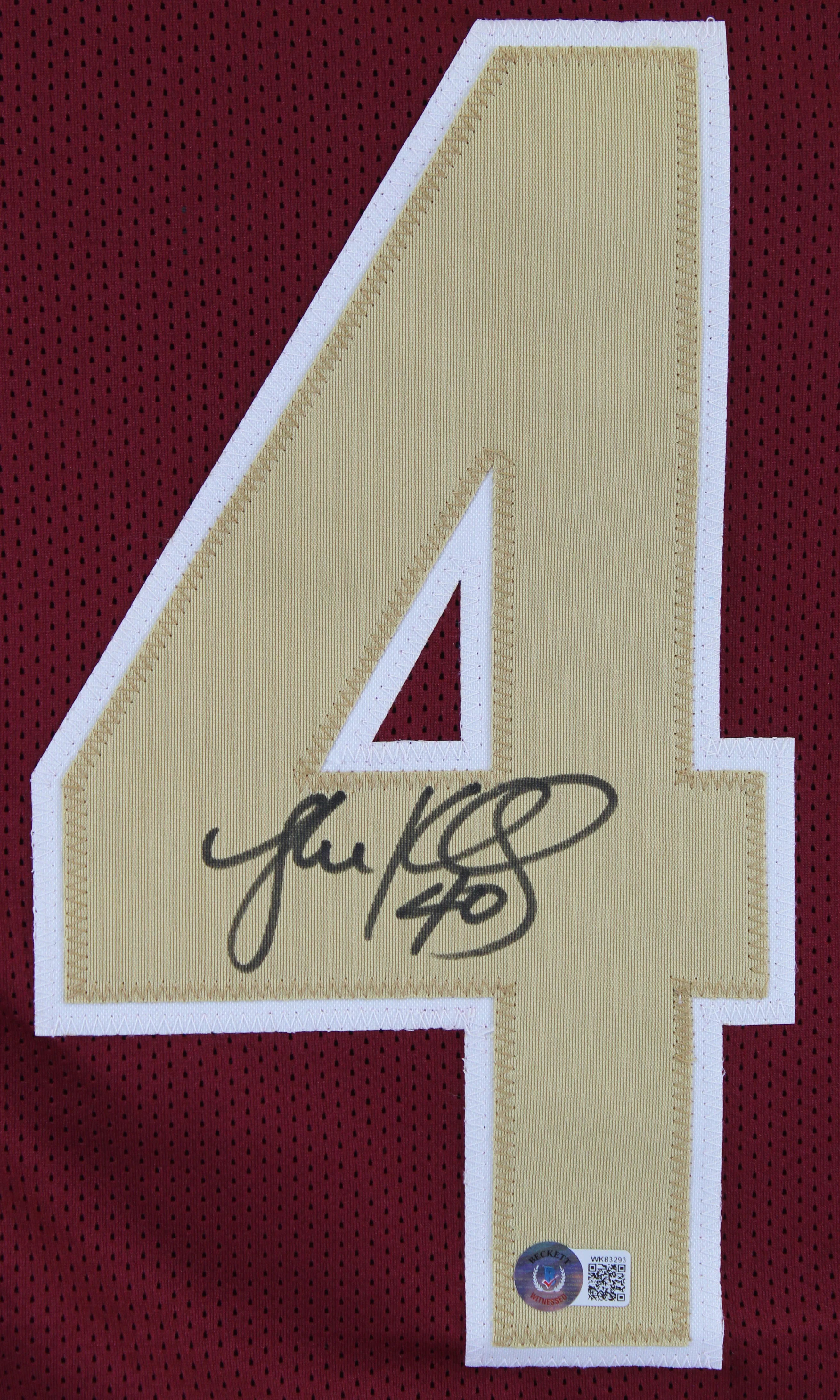Boston College Luke Kuechly Authentic Signed Maroon Pro Style Jersey BAS Witness - Image 3