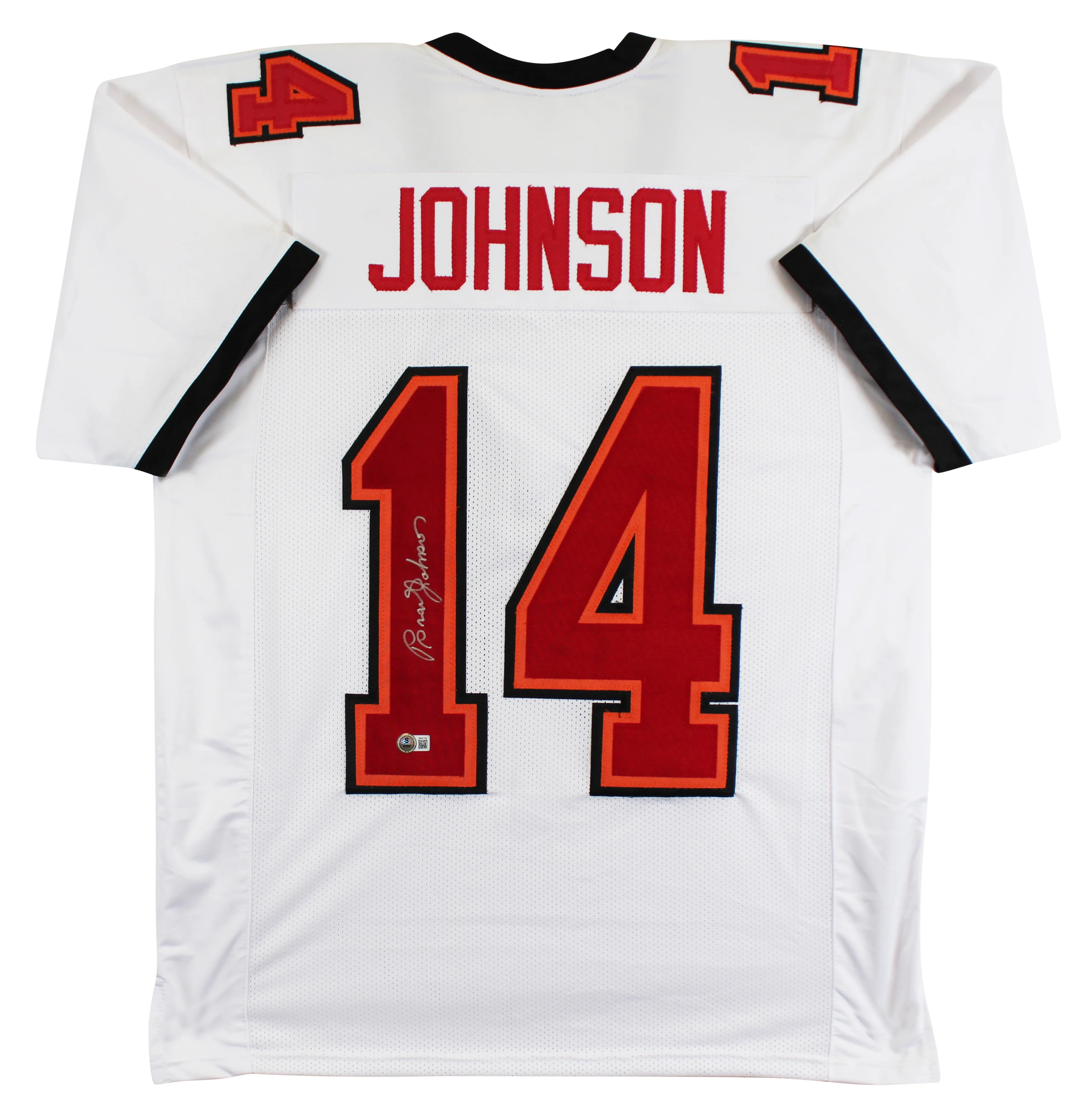 Brad Johnson Authentic Signed White Pro Style Jersey Autographed BAS Witnessed
