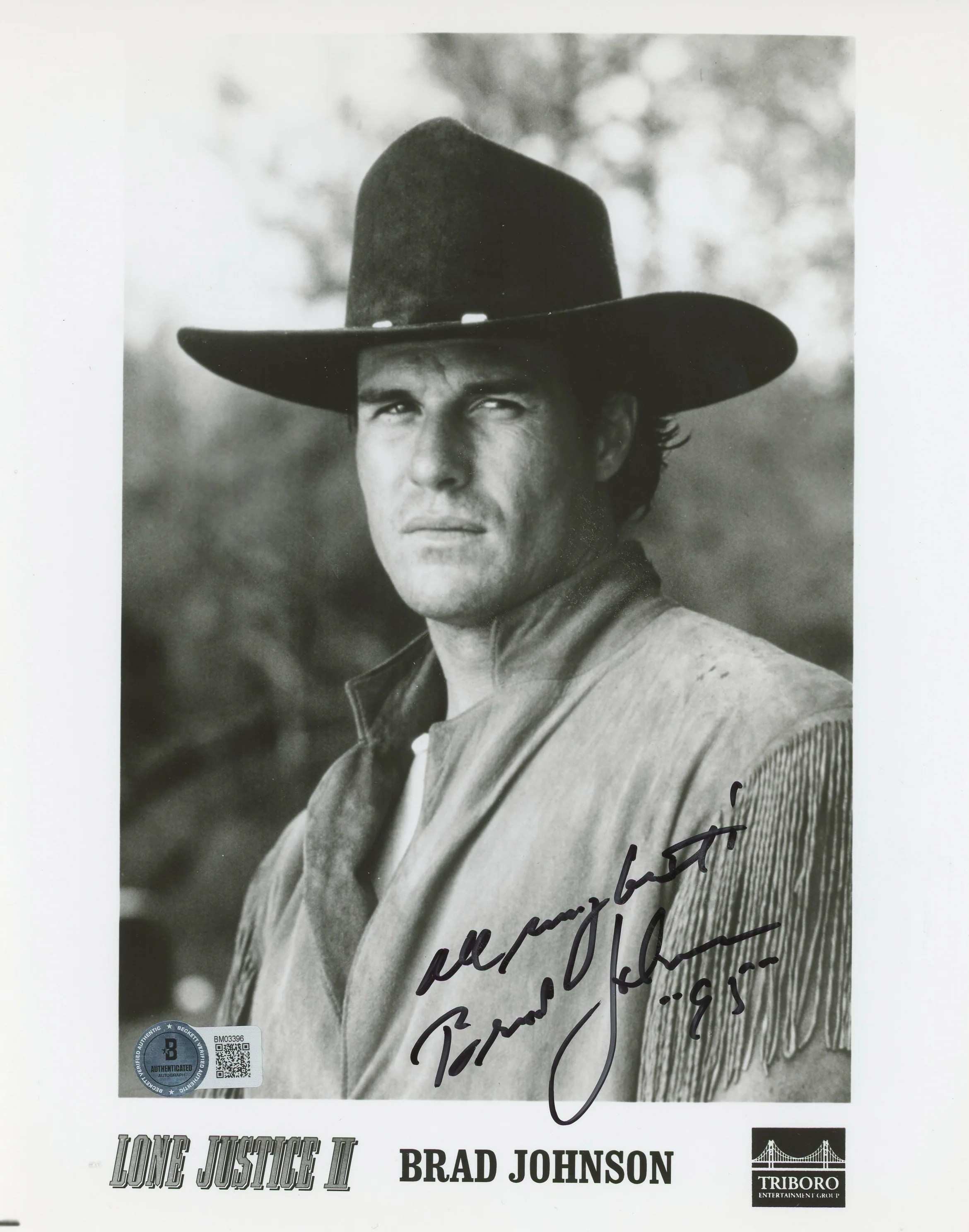 Brad Johnson Marlboro Man "All My Best" Authentic Signed 8x10 Photo BAS #BM03396 - Image 2