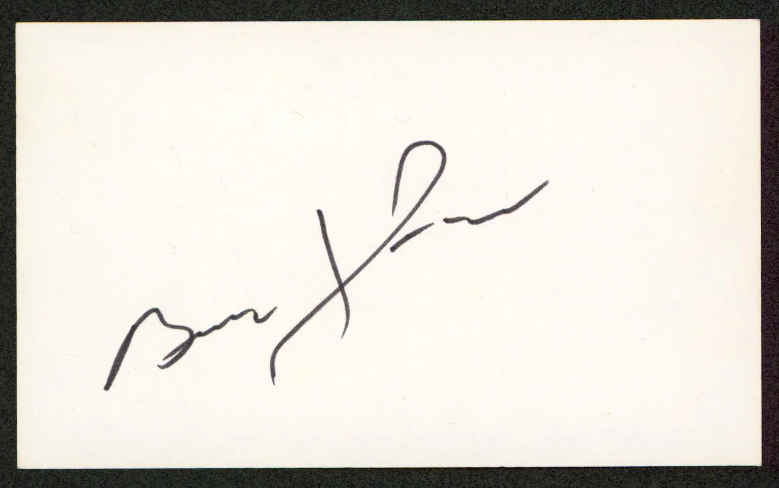 Brad Johnson Marlboro Man Authentic Signed 3x5 Index Card BAS #BW70003 - Image 2
