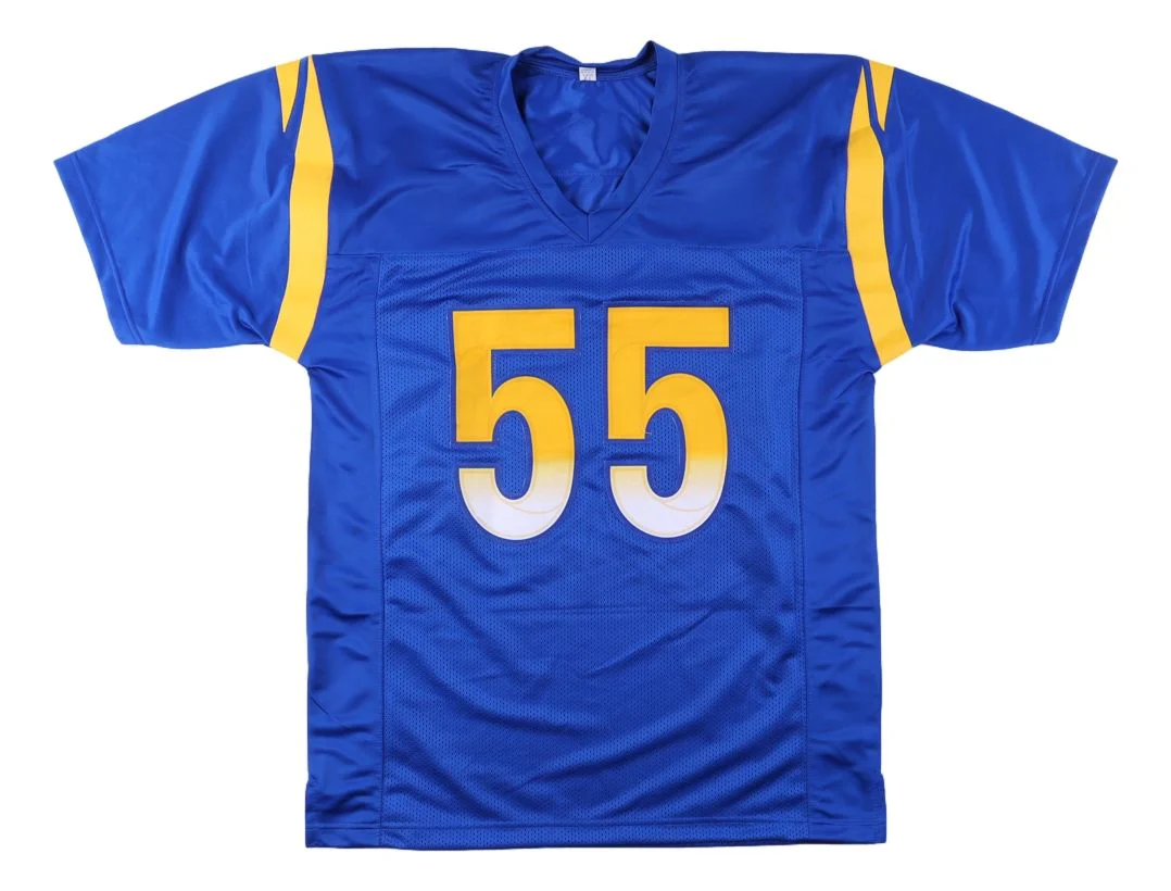 Braden Fiske Los Angeles Signed Blue Football Jersey JSA ITP - Image 3