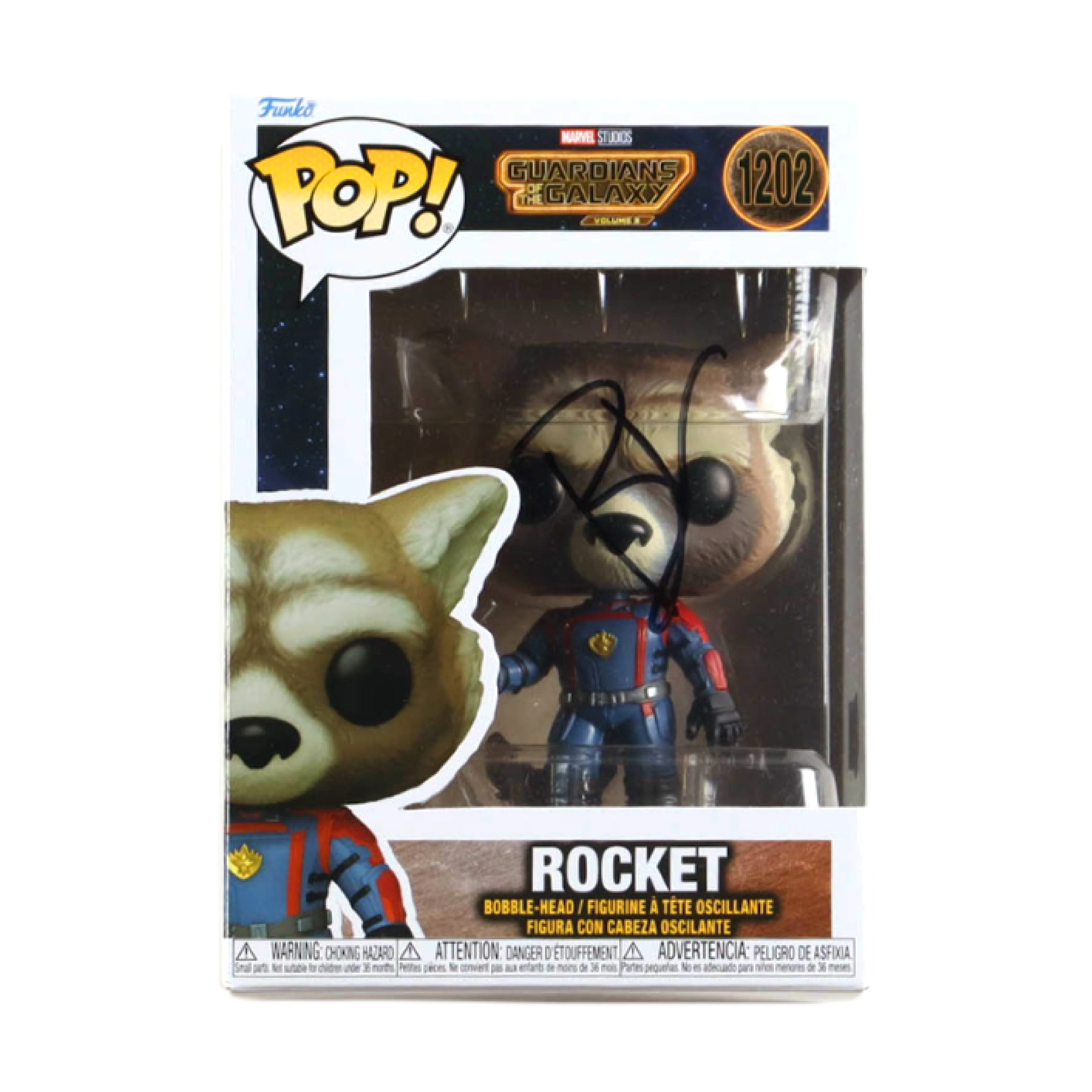 Bradley Cooper Signed "Guardians of the Galaxy Vol. 3" #1202 Rocket Funko Pop! - Beckett