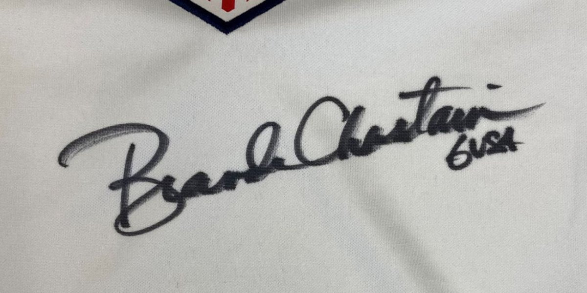 Brandi Chastain Signed USA White Nike Women's Soccer Jersey BAS ITP - Image 2