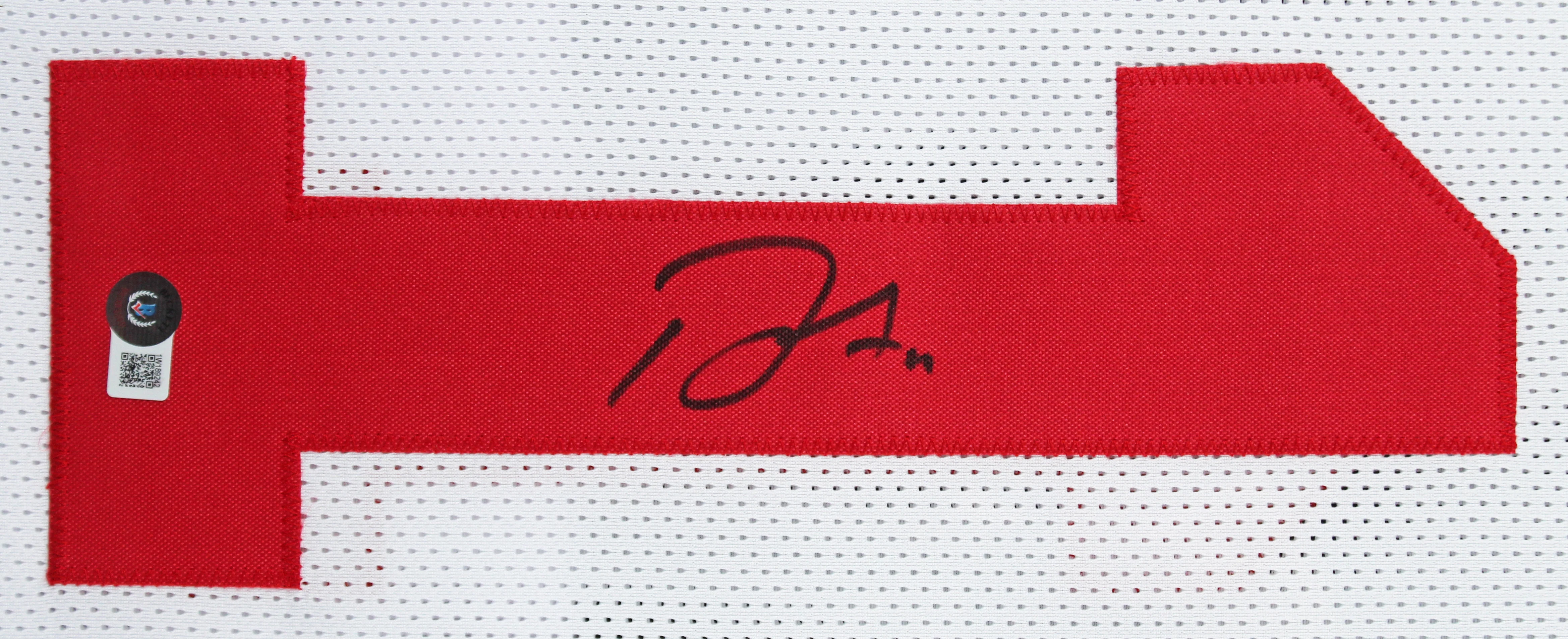 Brandon Aiyuk Authentic Signed White Pro Style Framed Jersey BAS Witnessed - Image 3