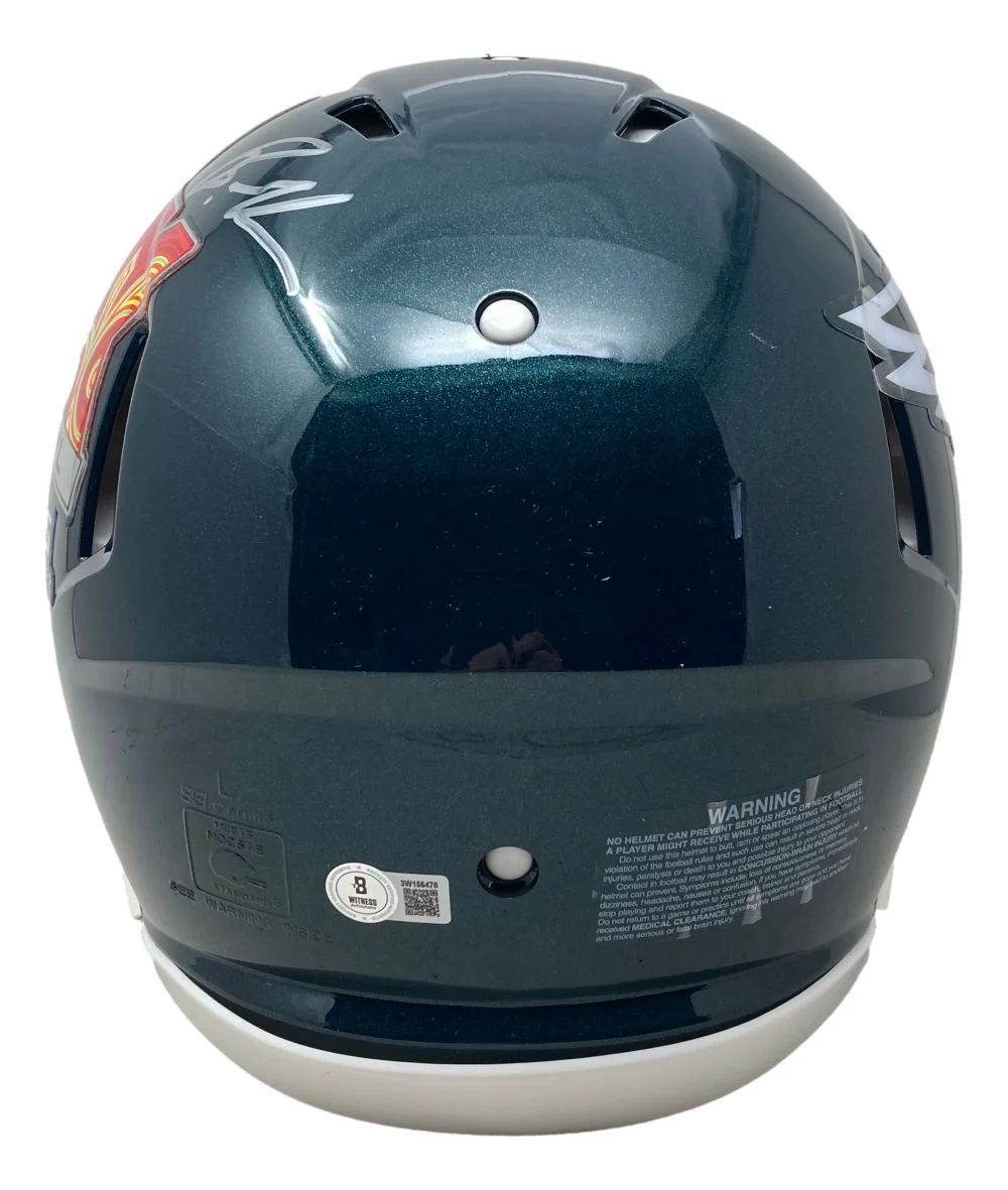 Brandon Graham Signed Eagles Full Size Super Bowl 59 Authentic Speed Helmet BAS - Image 3
