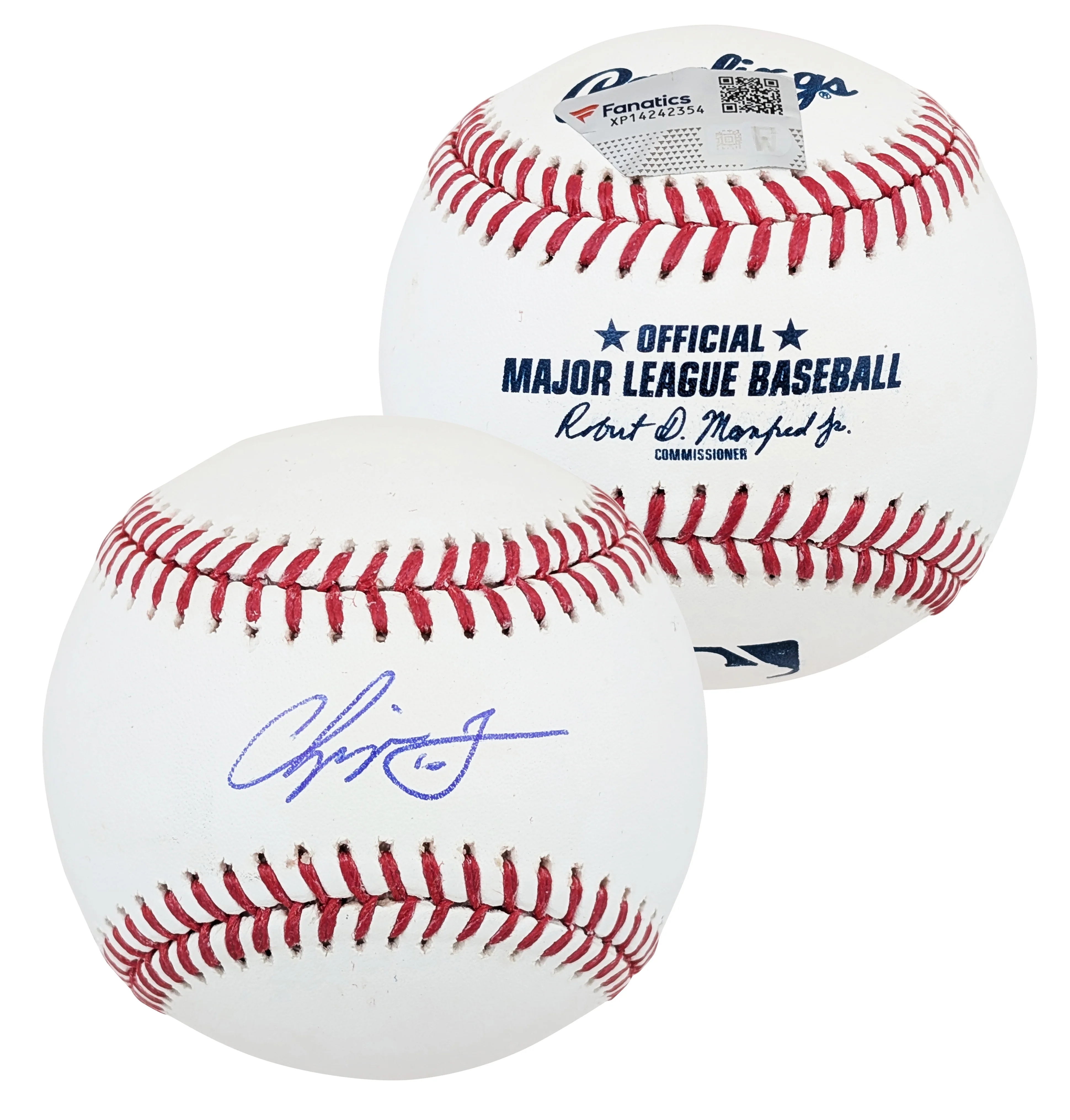 Braves Chipper Jones Authentic Signed Oml Baseball Autographed Fanatics