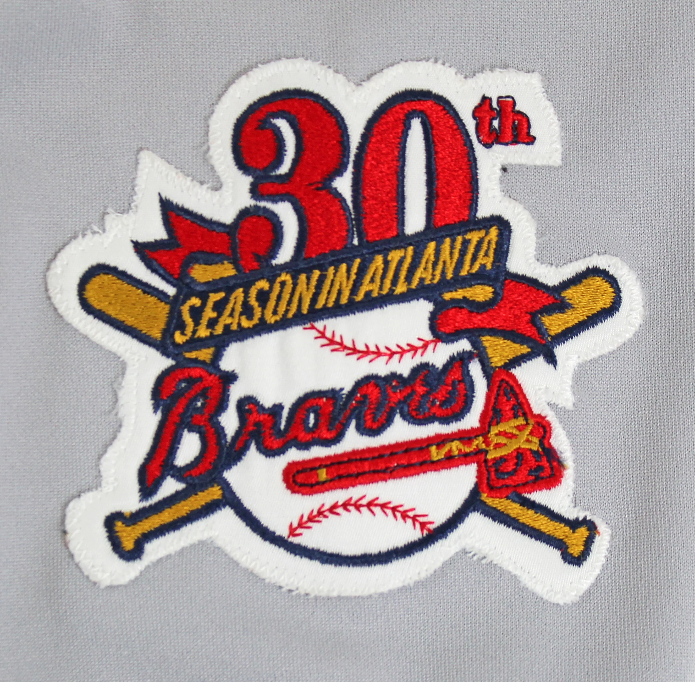 Braves Fred McGriff Signed 1995 Game Worn Grey Russell Athletic Jersey BAS - Image 10