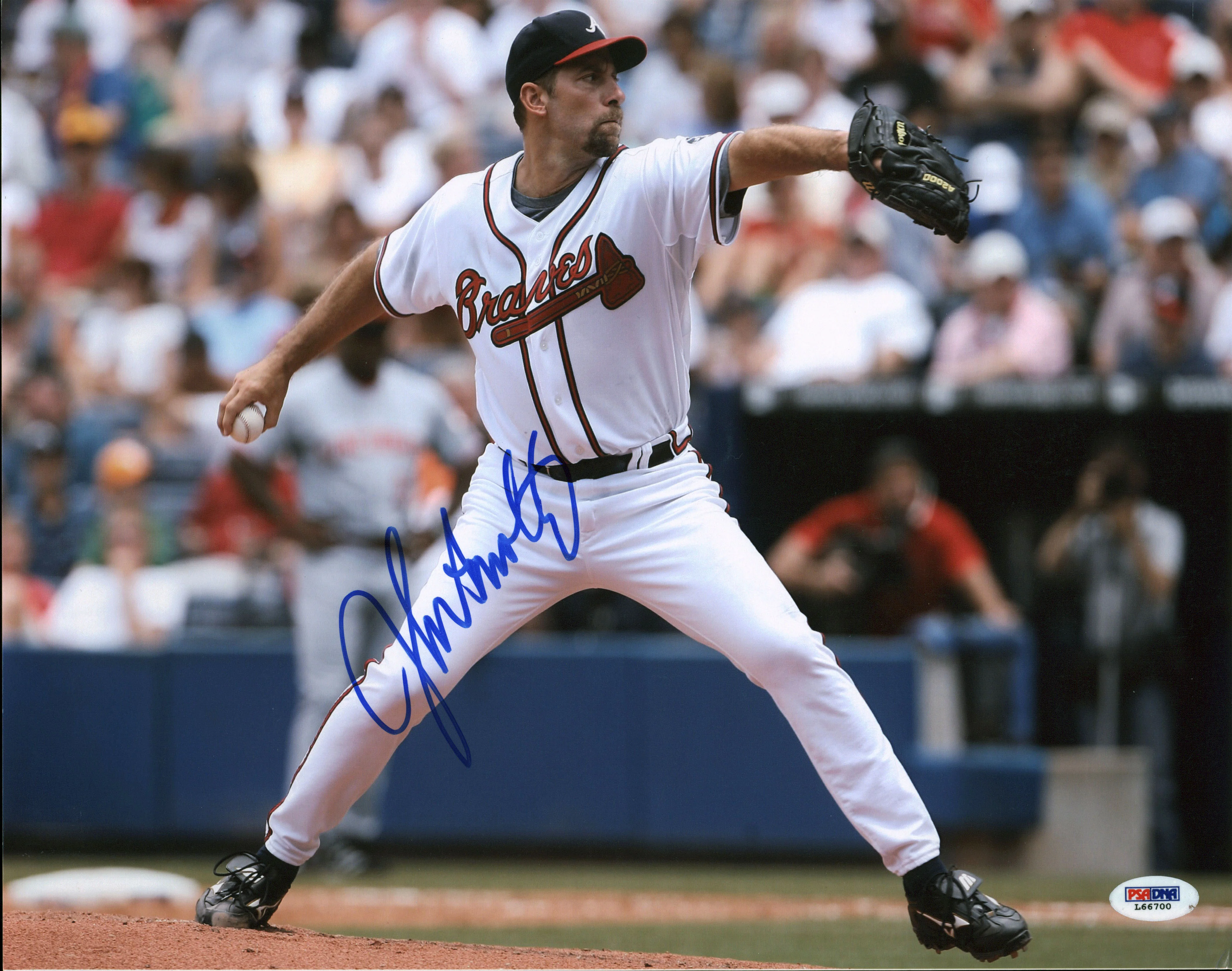 Braves John Smoltz Authentic Signed 11x14 Photo Autographed PSA/DNA #L66700