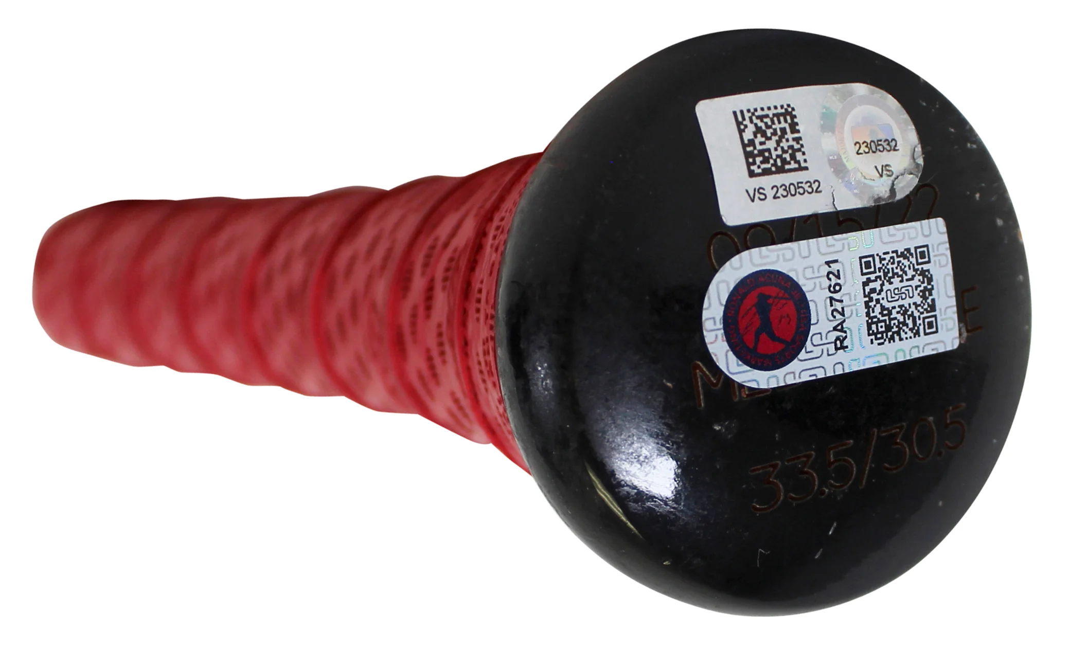 Braves Ronald Acuna Jr. "2023 Game Used" Authentic Signed Game Used Bat MLB Holo - Image 8