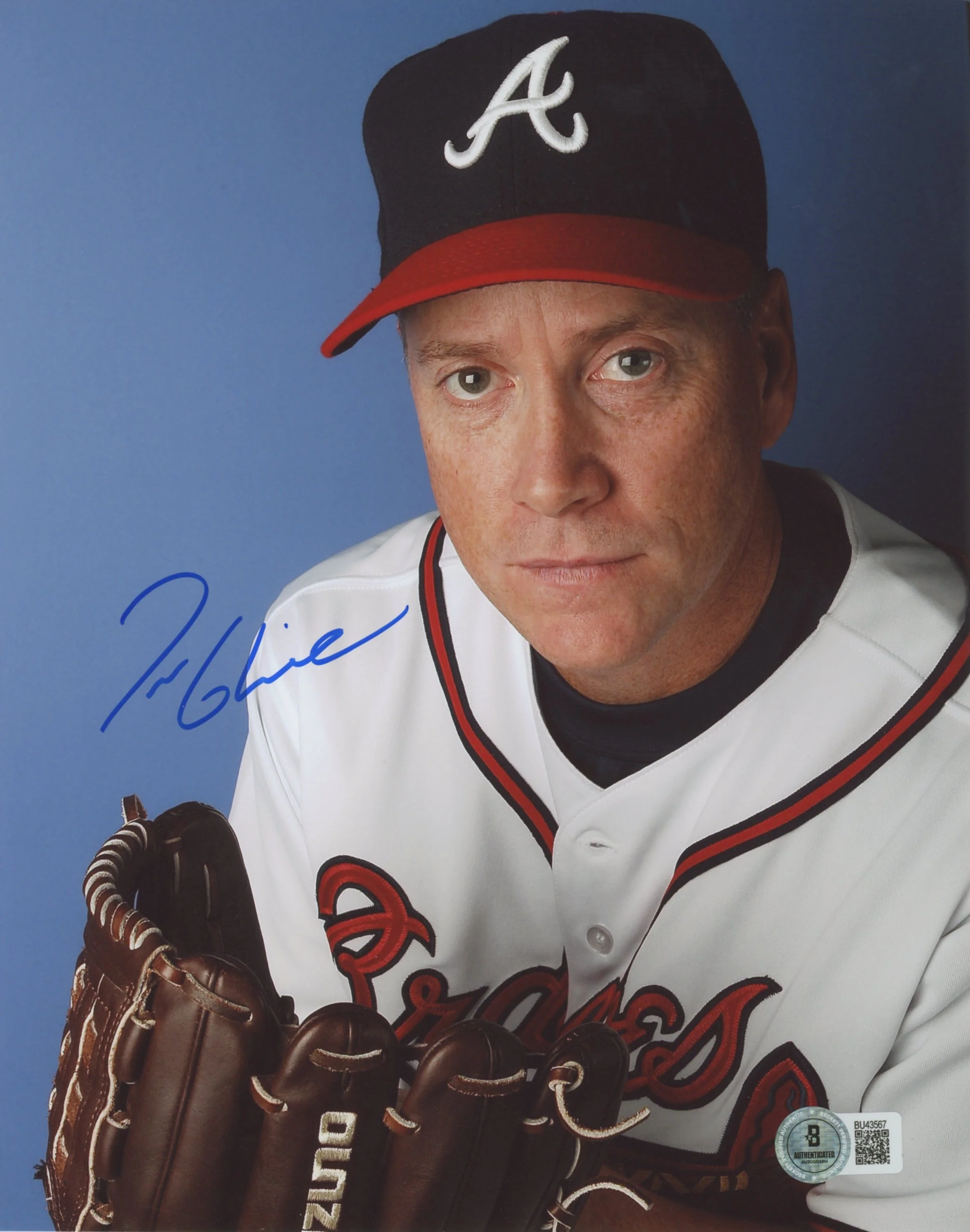 Braves Tom Glavine Authentic Signed 8x10 Photo BAS #BU43567